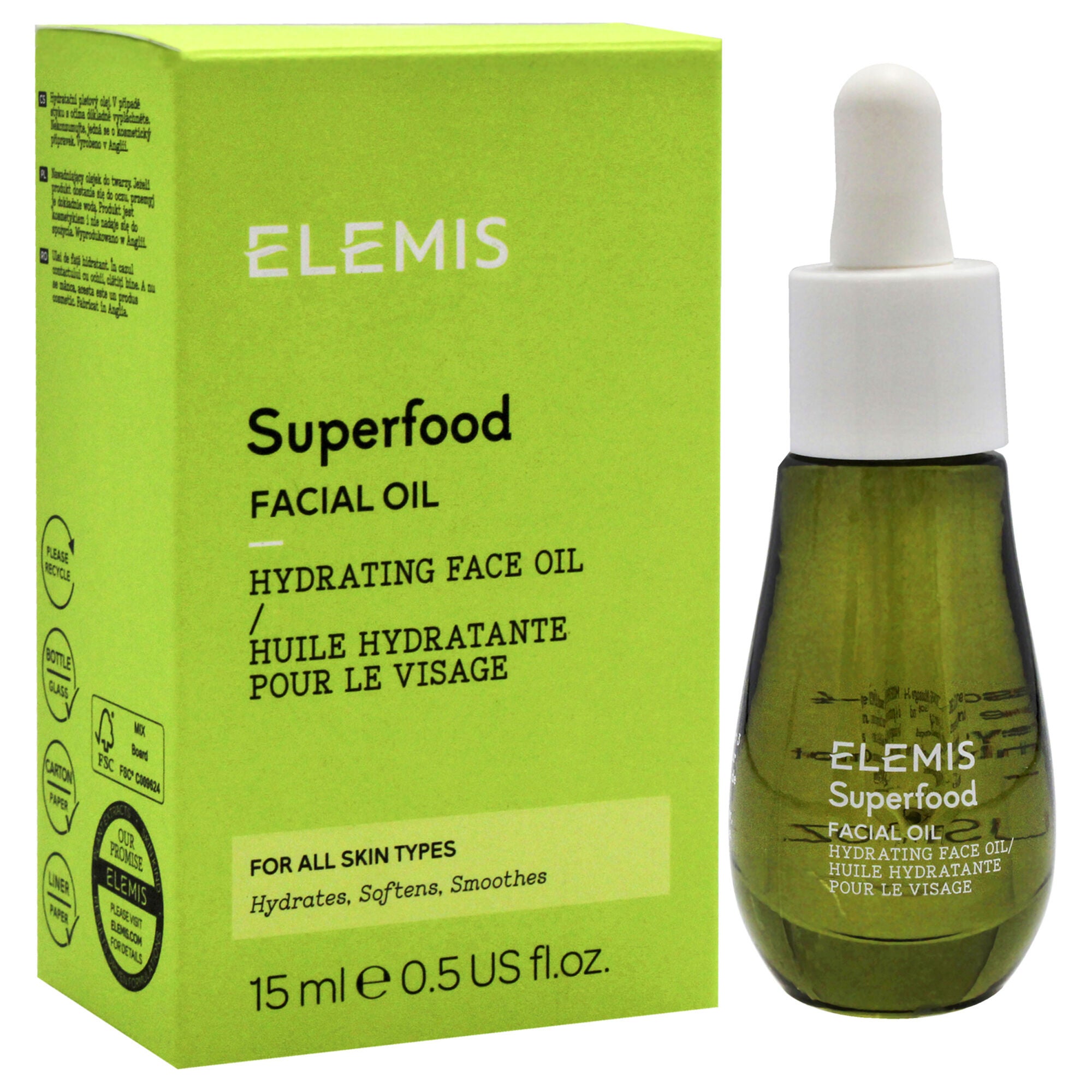 Superfood Facial Oil by Elemis for Women - 0.5 oz Oil, See Description, alternate image number 2