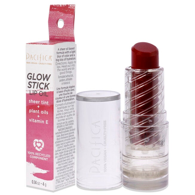 Glow Stick Lip Oil - Crimson Crush by Pacifica for Women - 0.14 oz Lip Oil, , alternate image number 7