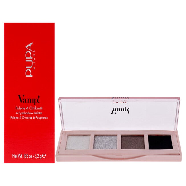 Vamp! 4 Eyeshadow Palette - 005 Intense Smoky by Pupa Milano for Women - 0.183 oz Eye Shadow, See Description, hi-res image number 0