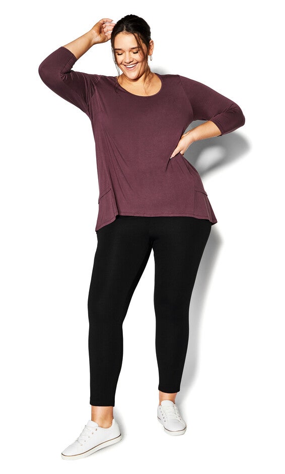 Pull On Ponte Pant Black - petite, , alternate image number 6