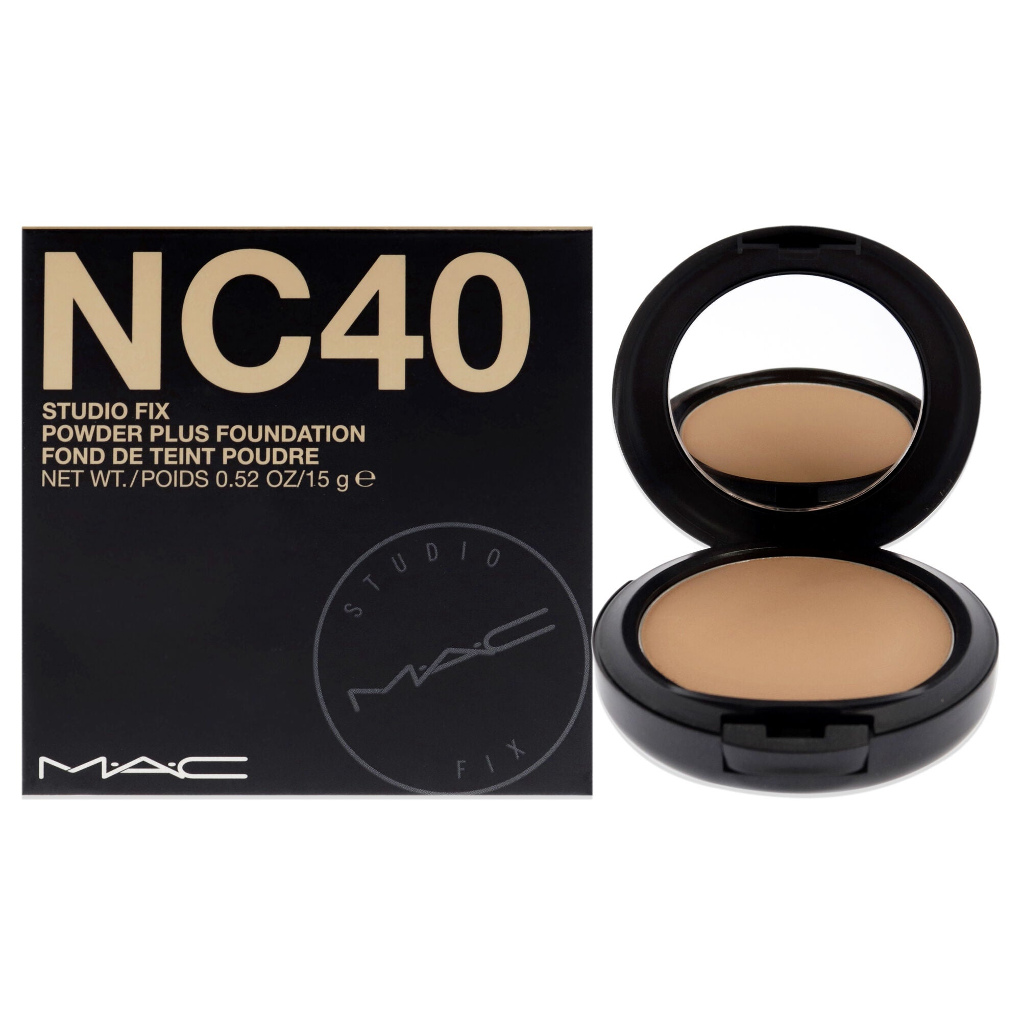 Studio Fix Powder Plus Foundation - NC40 by MAC for Women - 0.52 oz Foundation, See Description, hi-res image number 0