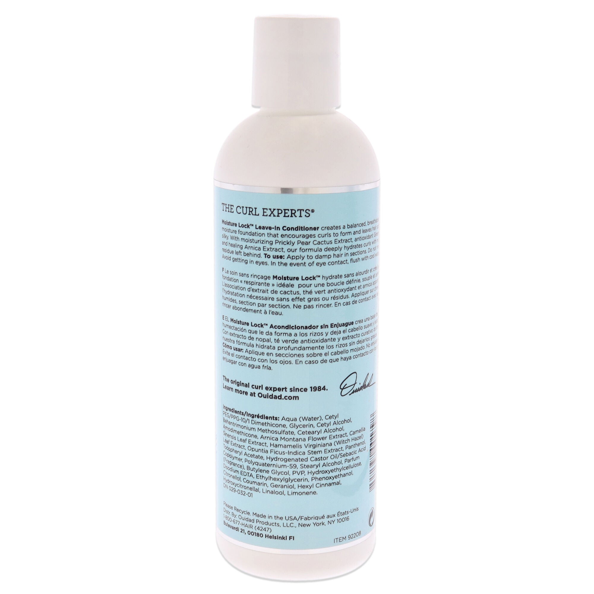 Moisture Lock Leave-in Conditioner by Ouidad for Unisex - 8.5 oz Conditioner, , alternate image number 4