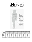 Black and Blue Elastic Waist Ankle Length Plus Size Maxi Skirt, , alternate image number null