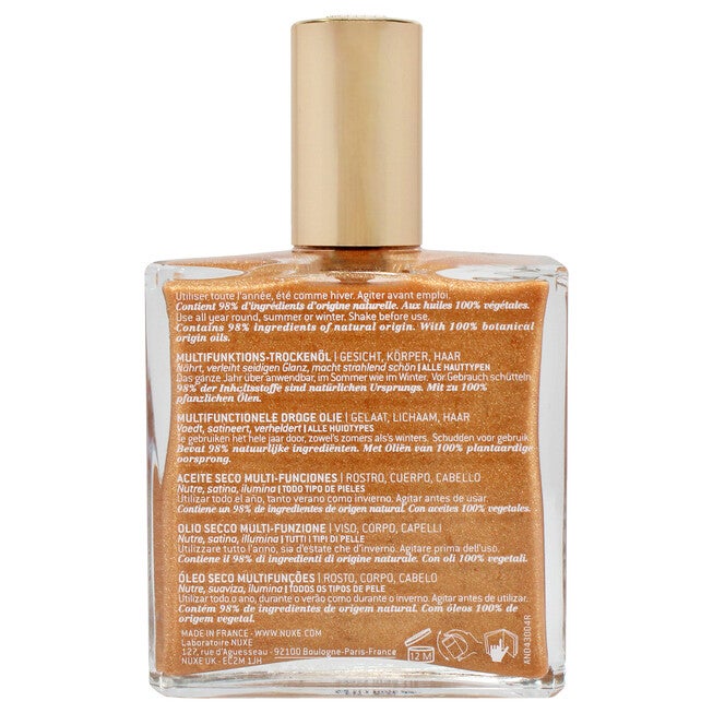 Huile Prodigieuse OR Multi-Purpose Dry Oil - Golden Shimmer by Nuxe for Unisex - 3.3 oz Oil, , alternate image number 4