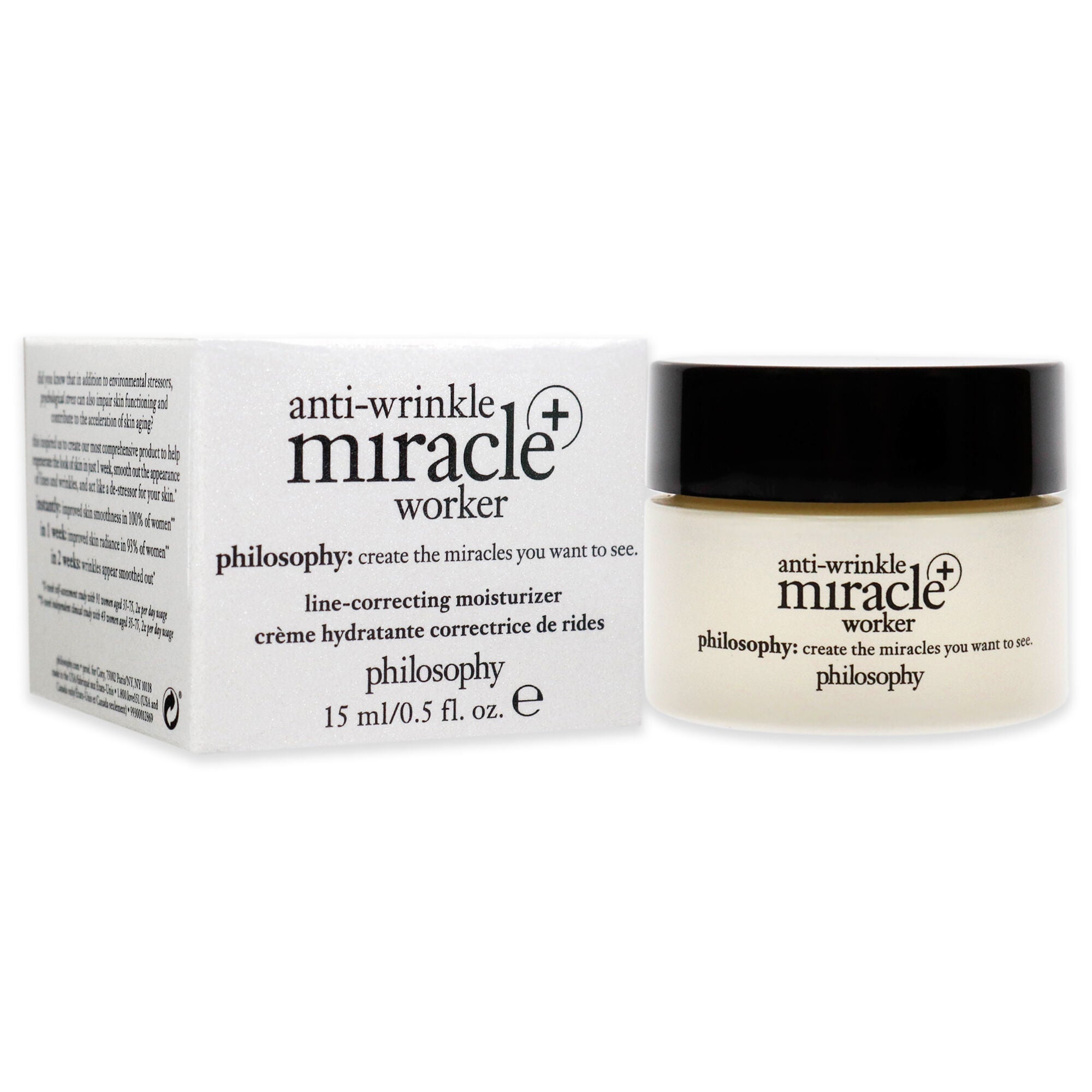 Anti-Wrinkle Miracle Worker Plus line-Correcting Moisturizer by Philosophy for Women - 0.5 oz Moisturizer, See Description, alternate image number 1