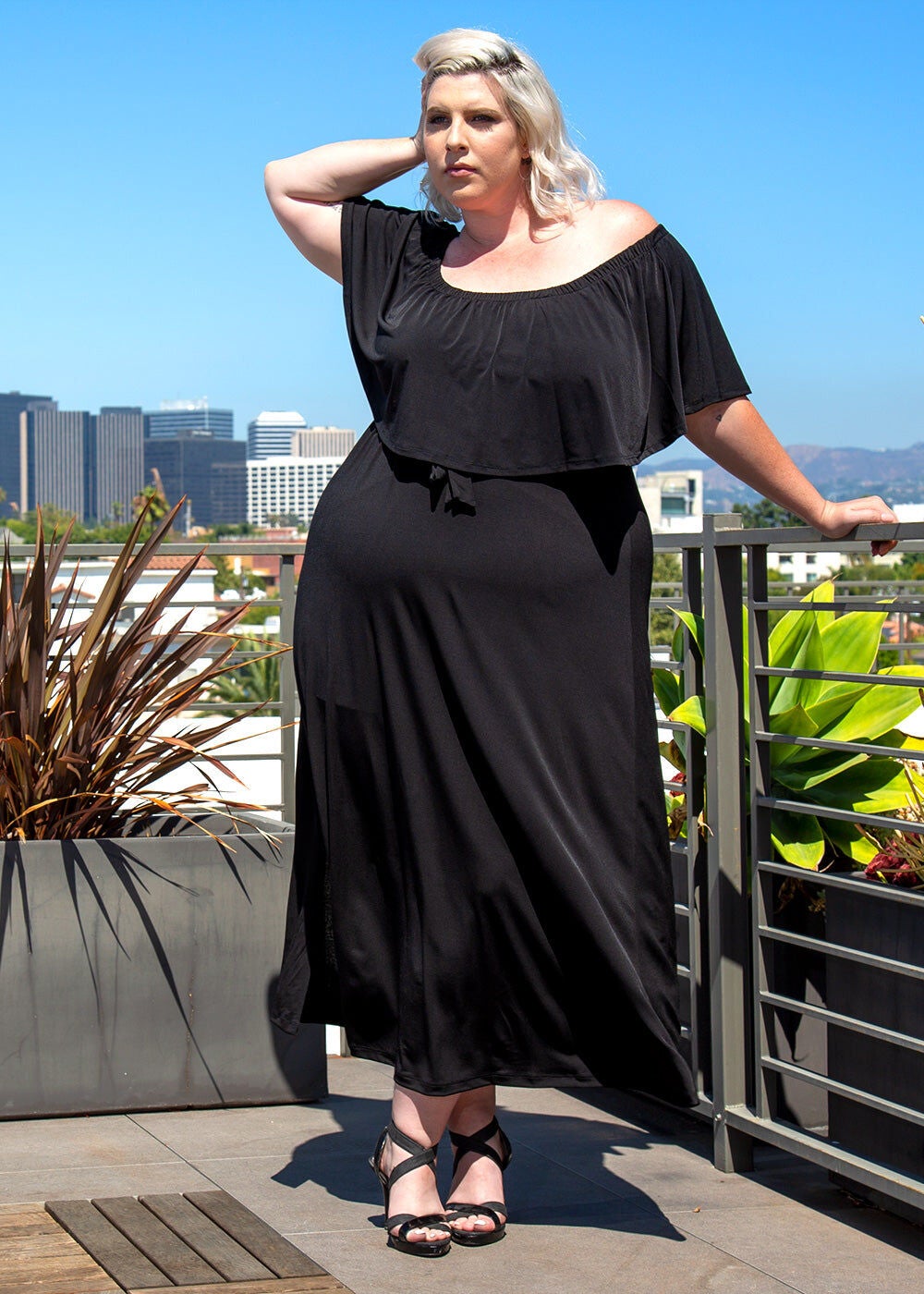 Morgan Maxi Dress, Black, hi-res image number 0