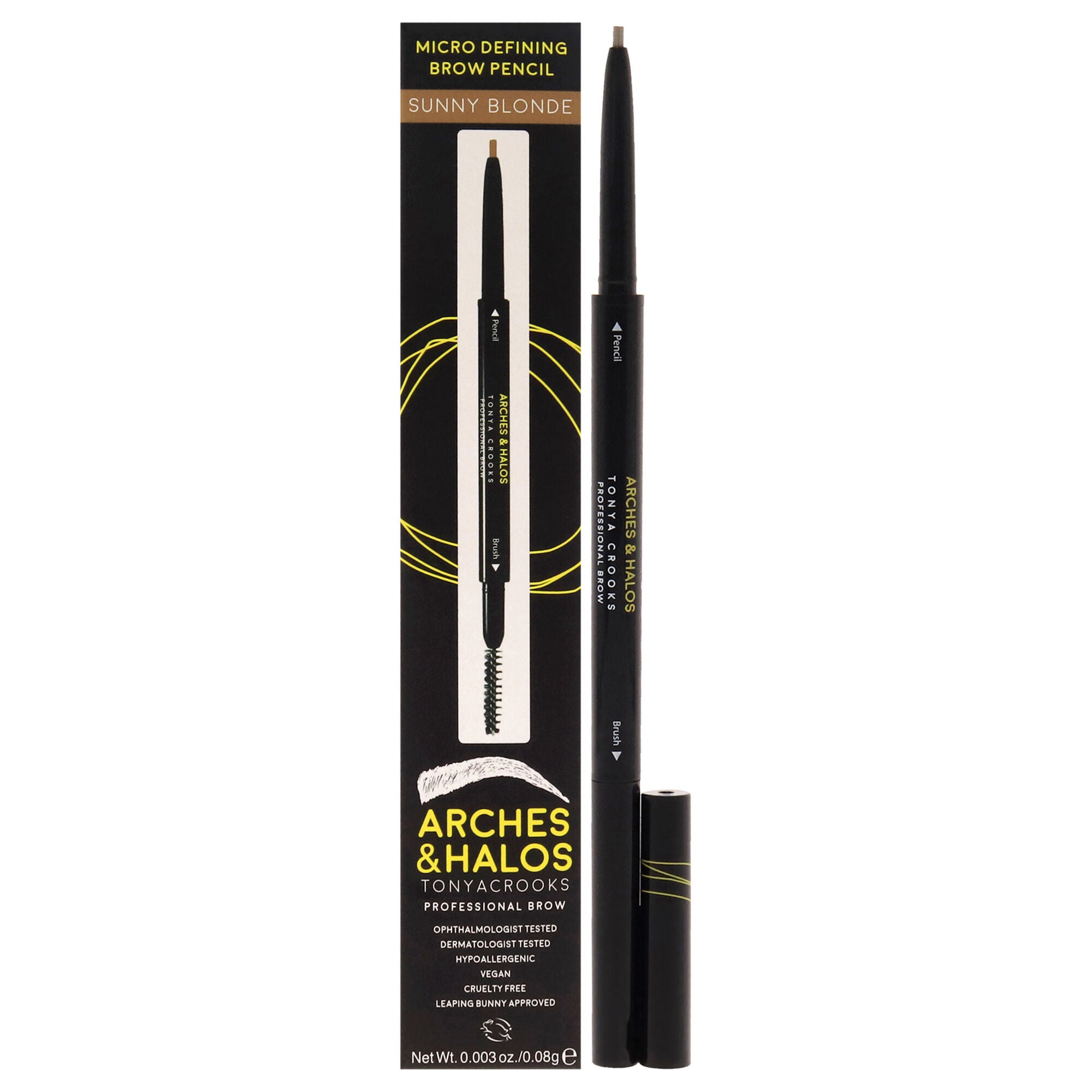 Micro Defining Brow Pencil - Sunny Blonde by Arches and Halos for Women - 0.003 oz Eyebrow Pencil, See Description, hi-res image number 0