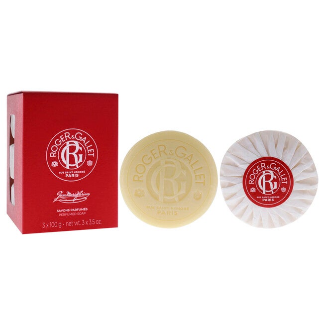 Jean Marie Farina Perfumed Soap Set by Roger & Gallet for Unisex - 3 x 3.5 oz Soap, , alternate image number null