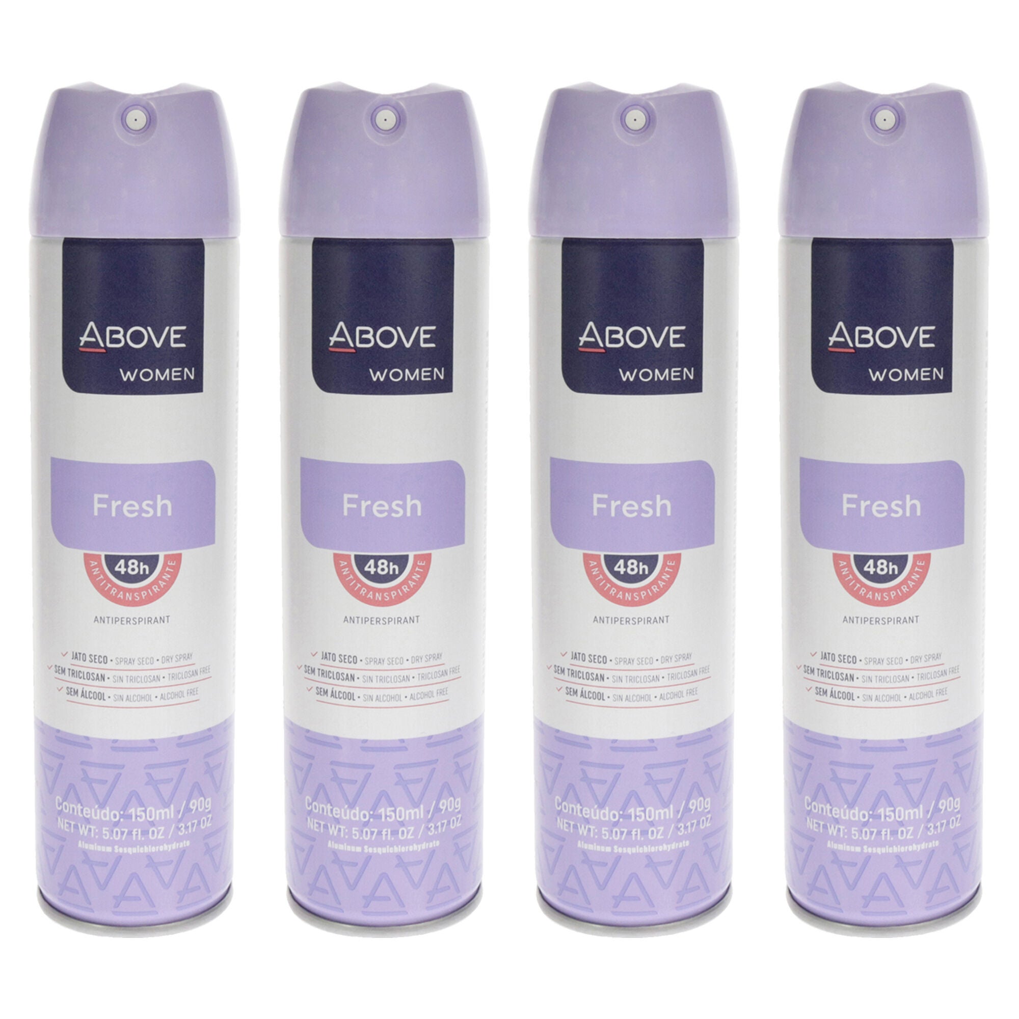 48 Hours Antiperspirant Deodorant - Fresh by Above for Women - 3.17 oz Deodorant Spray - Pack of 4, See Description, hi-res image number 0