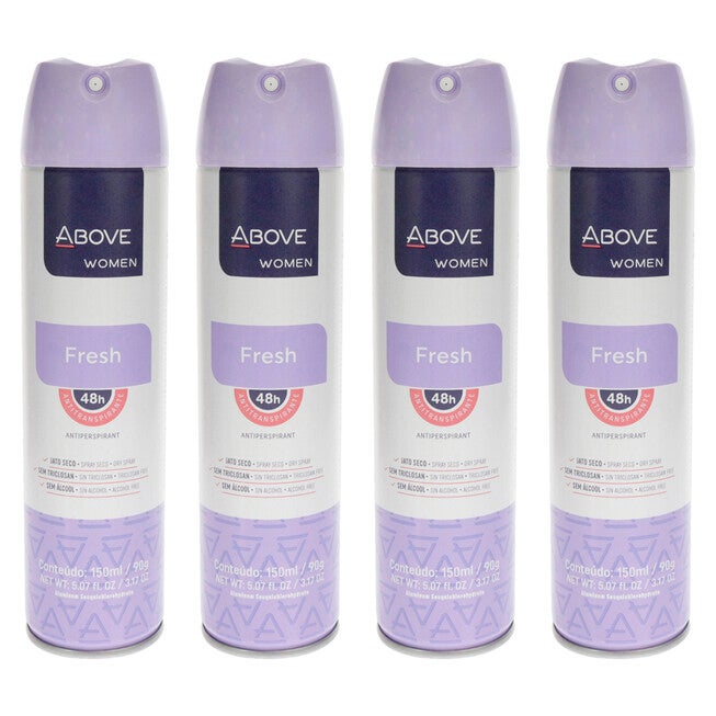 48 Hours Antiperspirant Deodorant - Fresh by Above for Women - 3.17 oz Deodorant Spray - Pack of 4, See Description, hi-res image number 0
