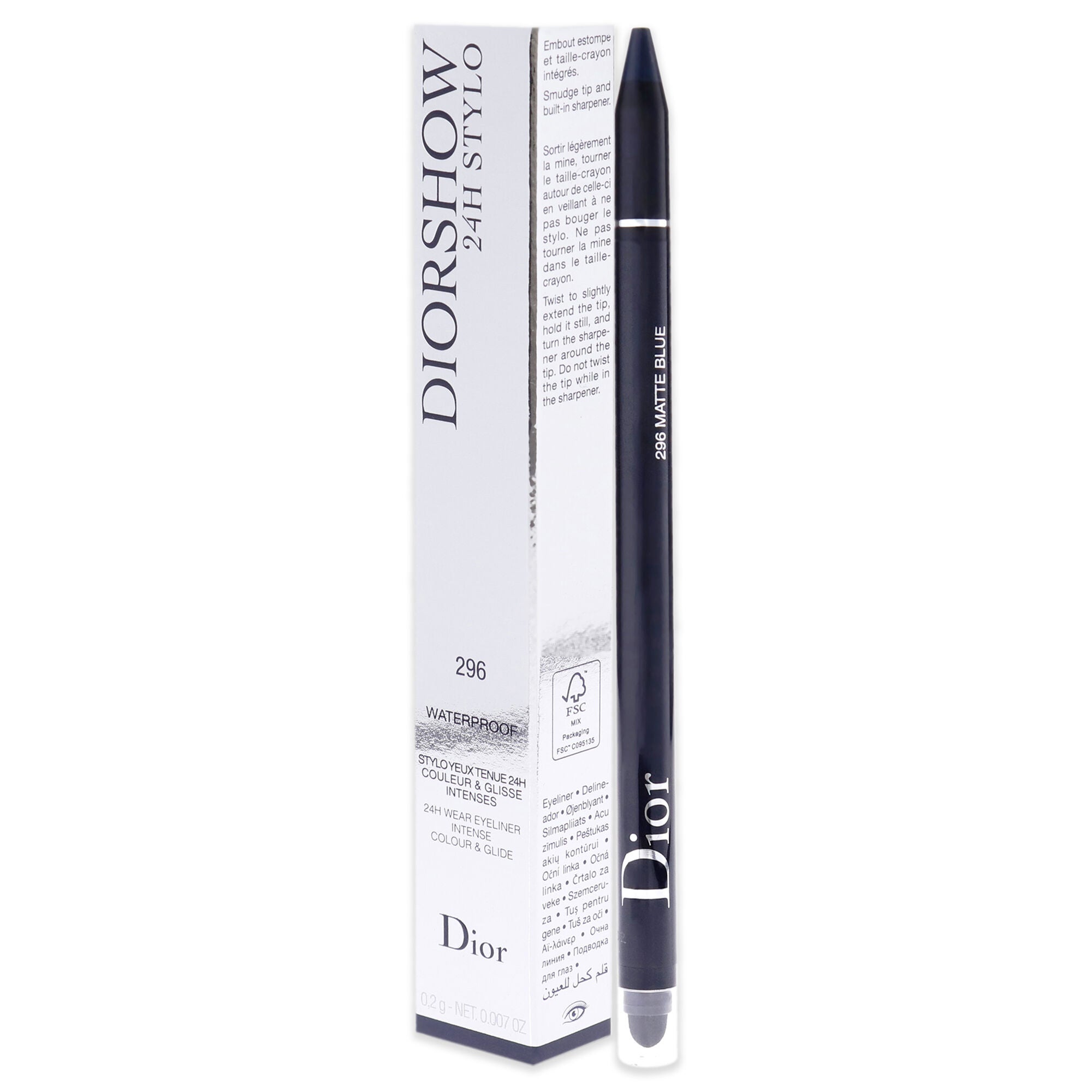 Diorshow 24H Stylo Waterproof Eyeliner - 296 Matte Blue by Christian Dior for Women - 0.007 oz Eyeliner, See Description, alternate image number 3