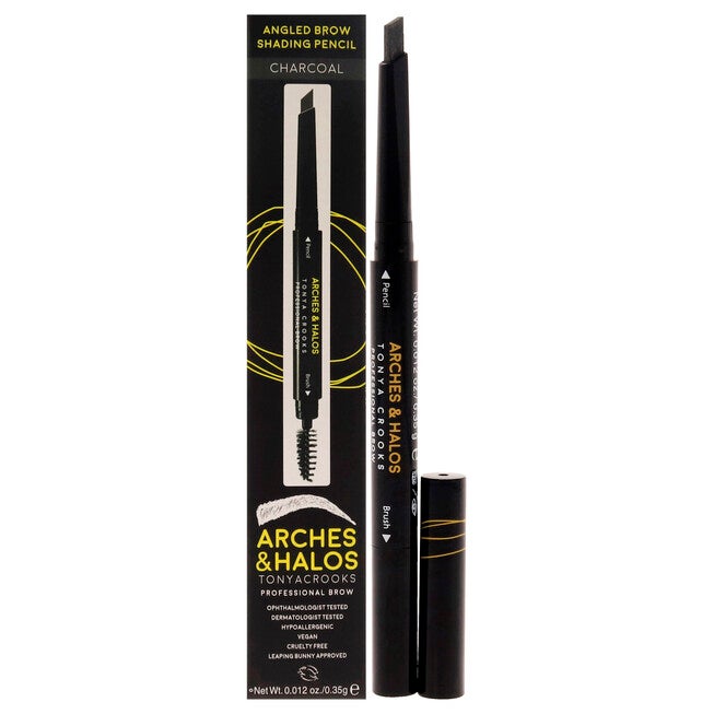 Angled Brow Shading Pencil - Charcoal by Arches and Halos for Women - 0.012 oz Eyebrow Pencil, See Description, hi-res image number 0