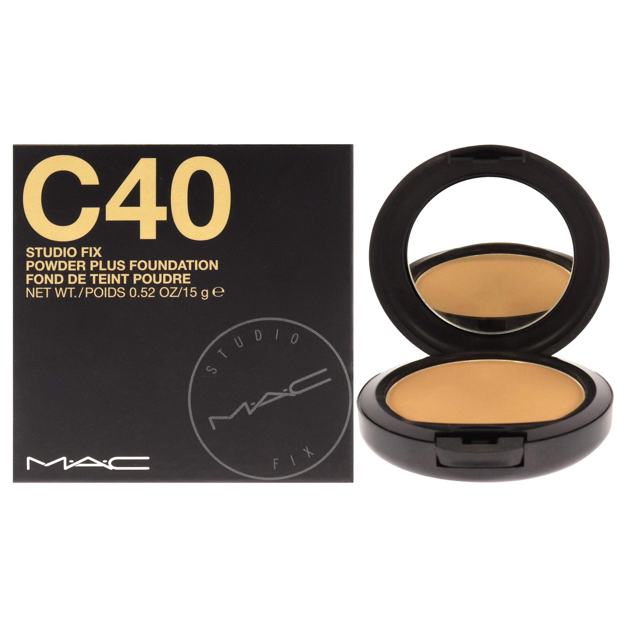 Studio Fix Powder Plus Foundation - C40 by MAC for Women - 0.52 oz Foundation, See Description, hi-res image number 0