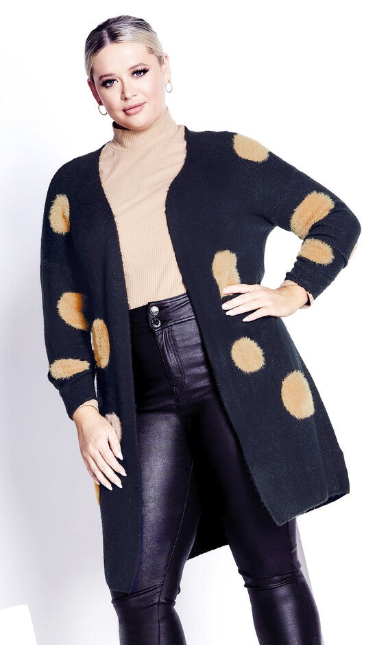 Donatella Cardigan - navy marle, Black, hi-res image number null