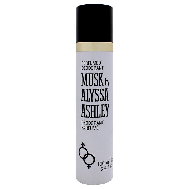 Musk Parfumed Deodorant by Alyssa Ashley for Unisex - 3.4 oz Deodorant Spray, See Description, hi-res image number 0