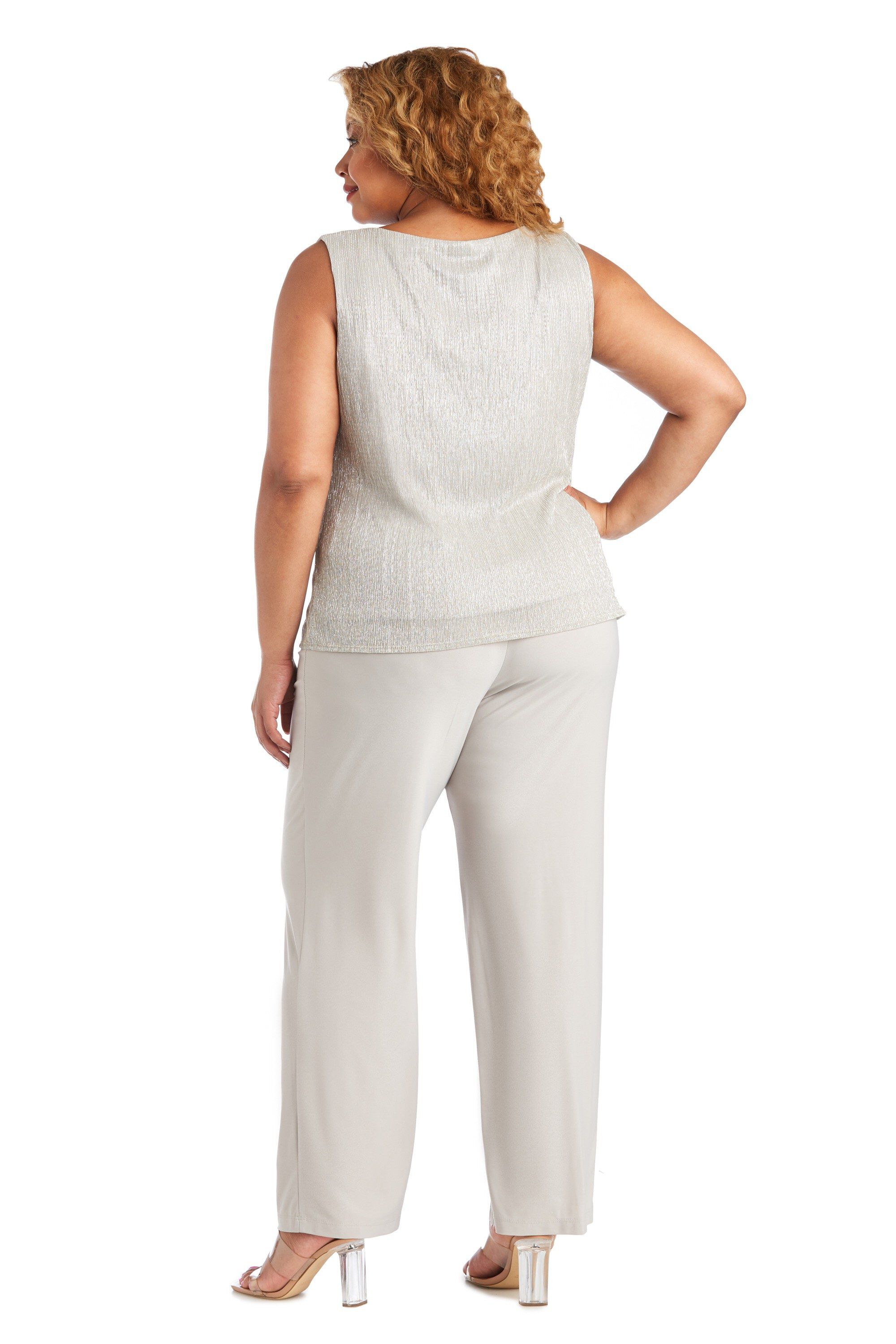 Three Piece Festival Crinkle Duster Pant Set, , alternate image number 3