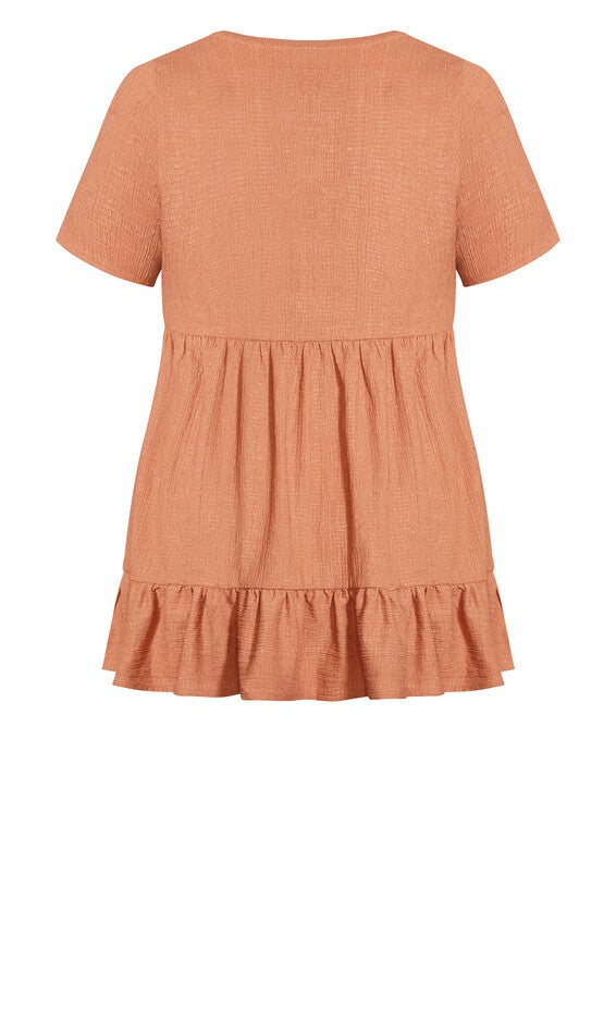 Soraya Texture Tunic - nutmeg, , alternate image number 6