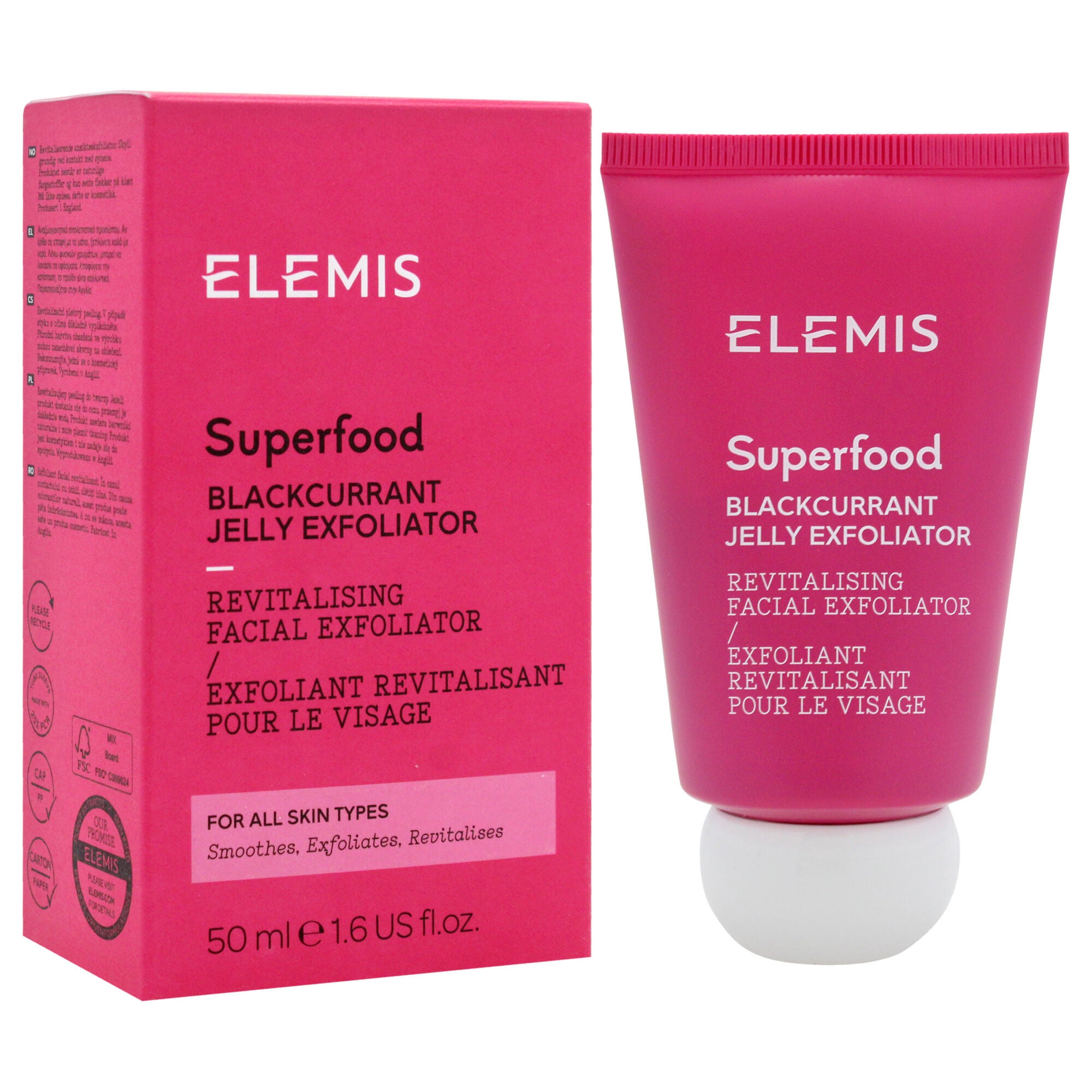 Superfood Blackcurrant Jelly Exfoliator by Elemis for Women - 1.6 oz Exfoliator, See Description, alternate image number 1