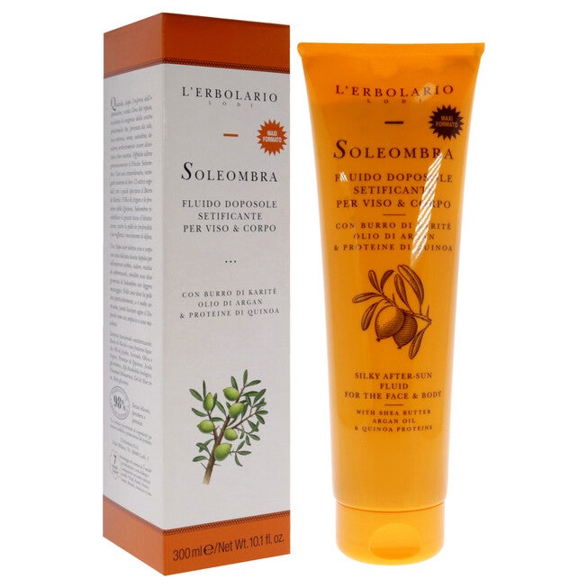 Soleombra Silky After-Sum Fluid by LErbolario for Unisex - 10.1 oz Sunscreen, See Description, alternate image number 2