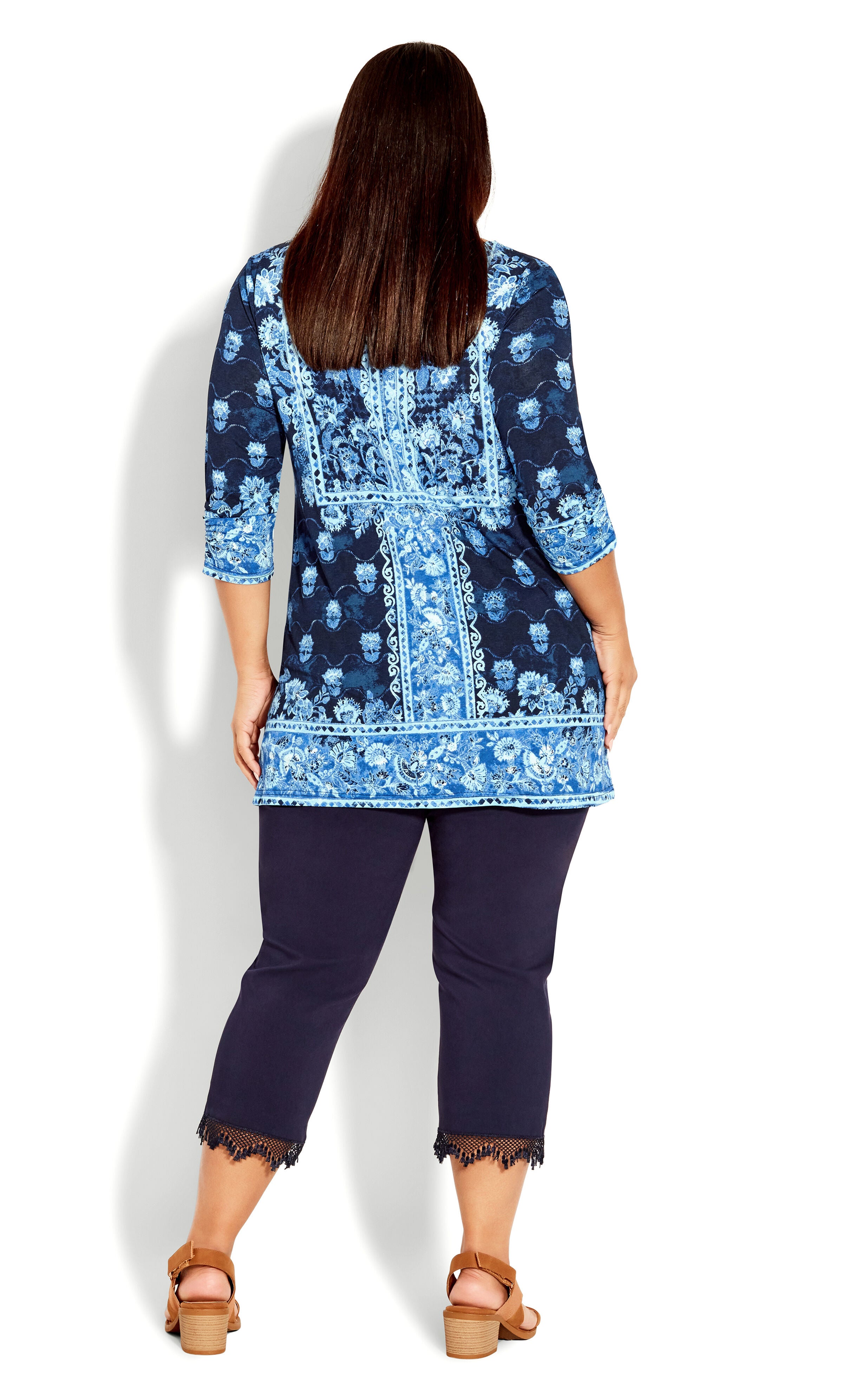 Treasured Placement Tunic - navy, , alternate image number 3