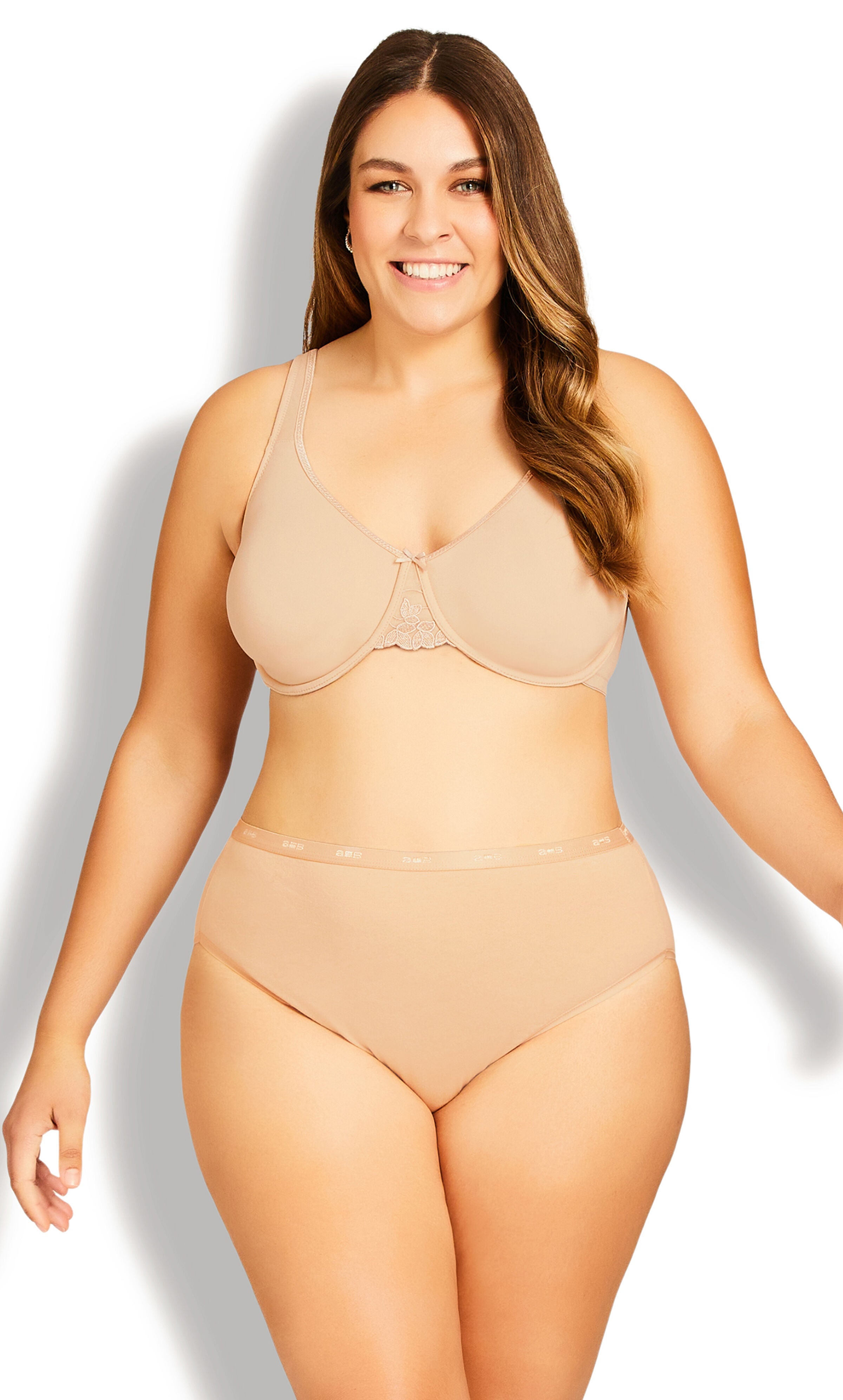 Basic Hi Cut Brief 3 Pack- beige, Beige, hi-res image number 0