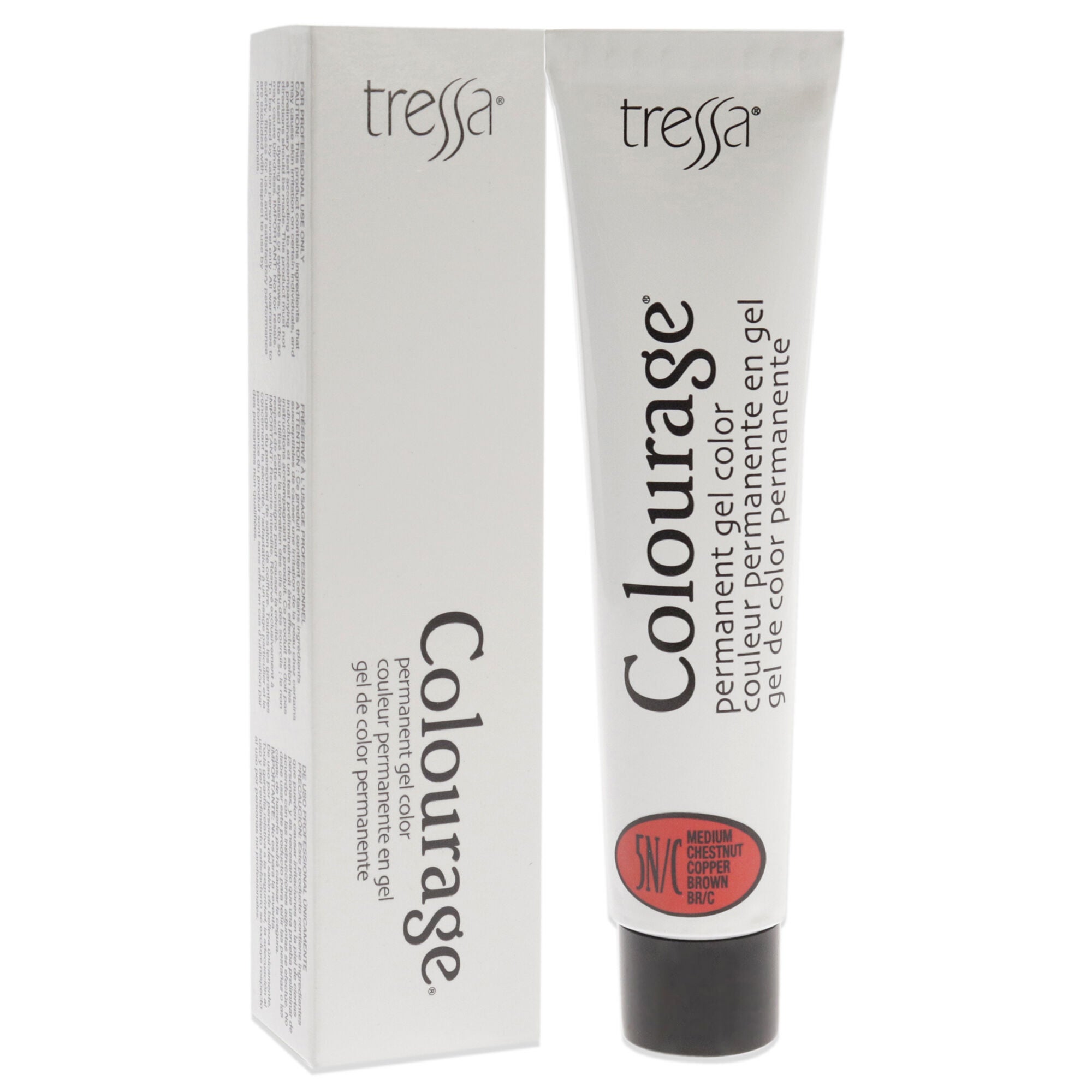 Colourage Permanent Gel Color - 5NC Medium Chestnut Copper Brown by Tressa for Unisex - 2 oz Hair Color, See Description, alternate image number 1