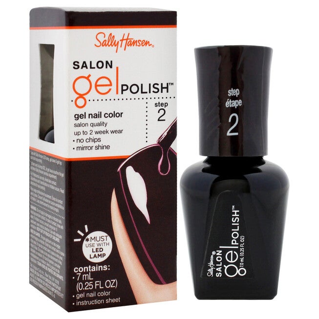 Salon Gel Polish - 260 Pat On The Black by Sally Hansen for Women - 0.25 oz Nail Polish, See Description, alternate image number 1