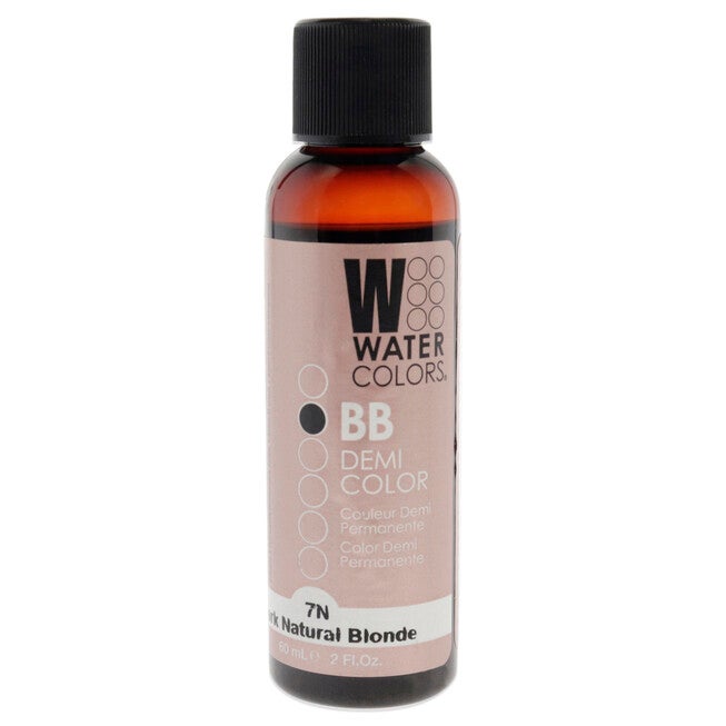 Watercolors BB Demi-Permanent Hair Color - 7N Dark Natural Blonde by Tressa for Unisex - 2 oz Hair Color, See Description, hi-res image number 0