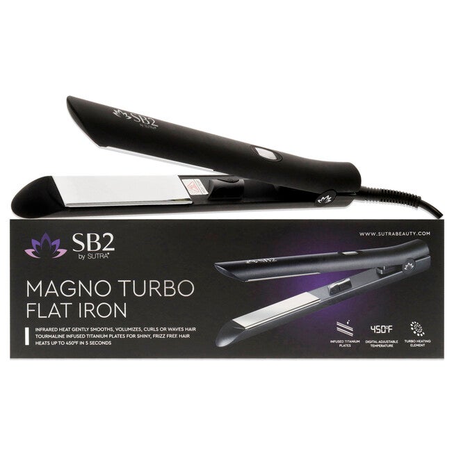 Magno Turbo Flat Iron - 10HSMT-B1 - Black by Sutra for Unisex - 1 Pc Flat Iron, , alternate image number 4
