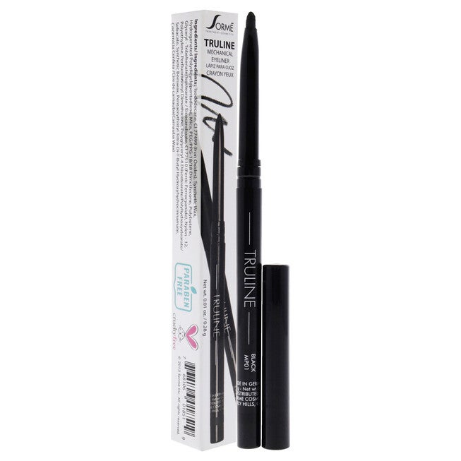 Truline Mechanical Eye Pencil - MP01 Black by Sorme Cosmetics for Women - 0.01 oz Eye Pencil, See Description, alternate image number 2