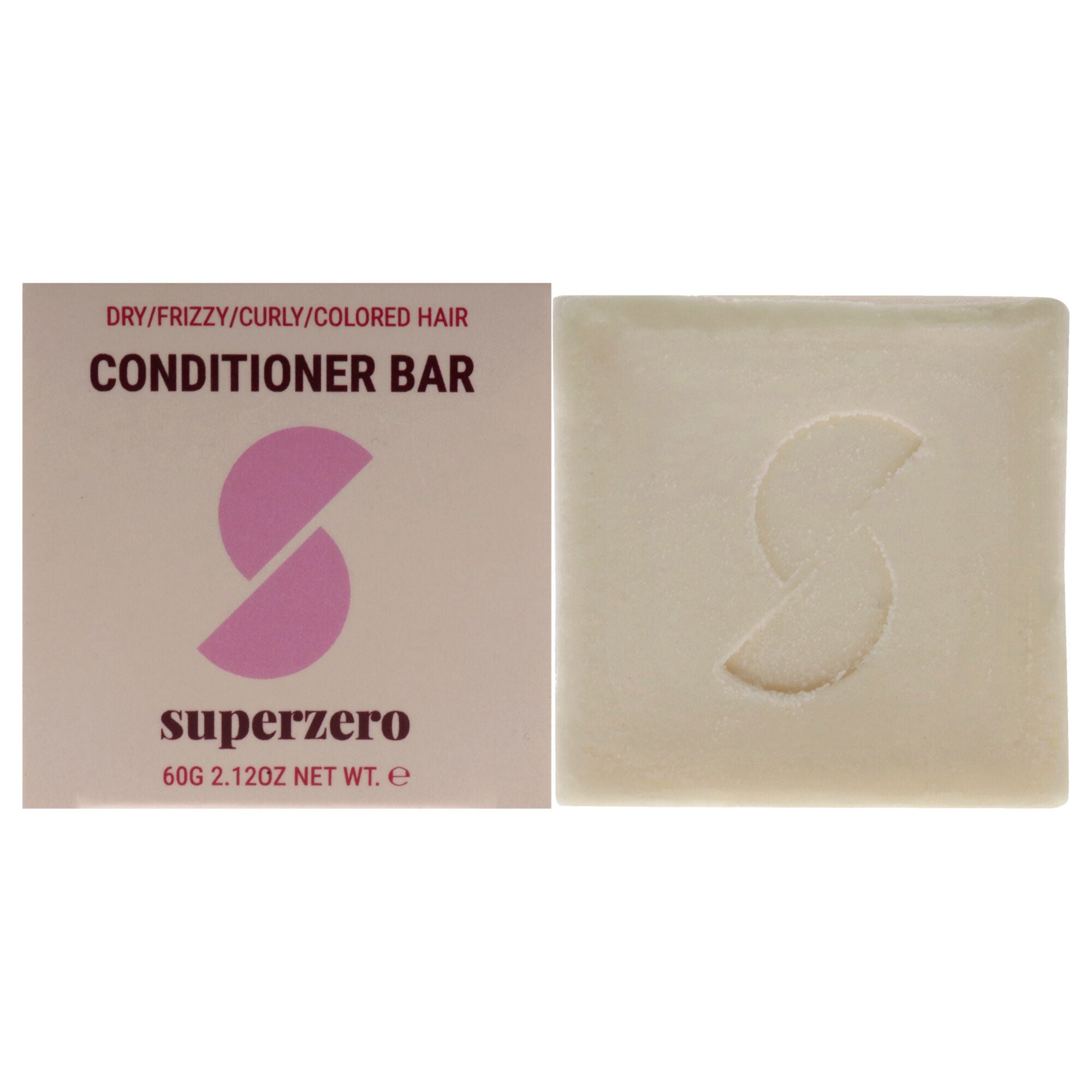 Conditioner Bar - Curly colored Hair by Superzero for Unisex - 2.12 oz Conditioner, See Description, hi-res image number 0
