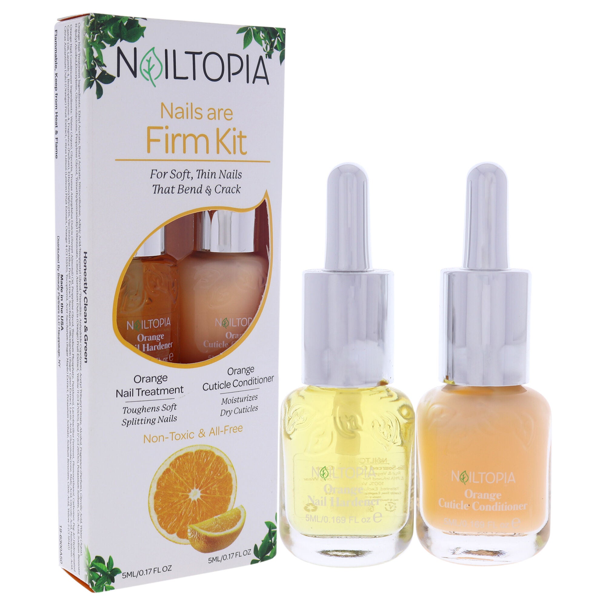 Nails are Firm Kit by Nailtopia for Women - 2 Pc Kit 0.17oz Orange Nail Treatment, 0.17oz Orange Cuticle Conditioner, , alternate image number 6
