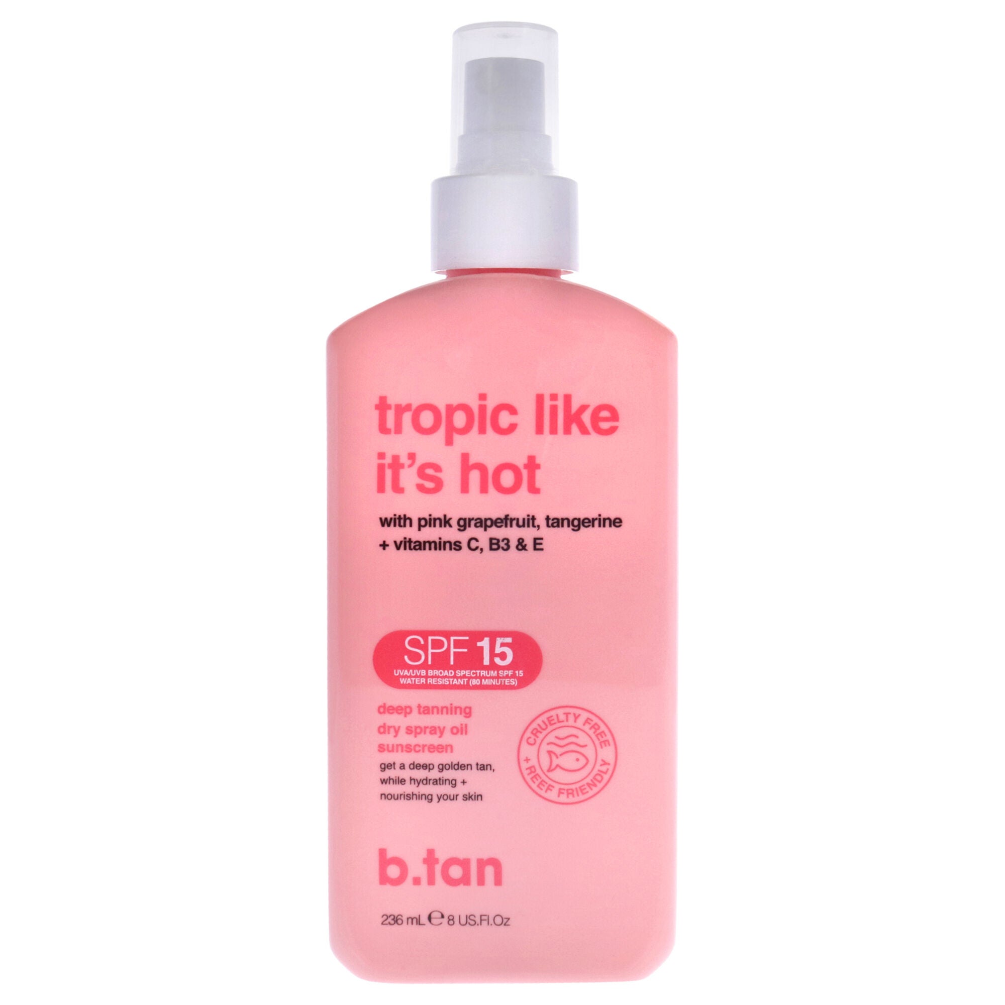 Tropic Like Its Hot SPF 15 by B.Tan for Unisex - 8 oz Sunscreen, See Description, hi-res image number 0
