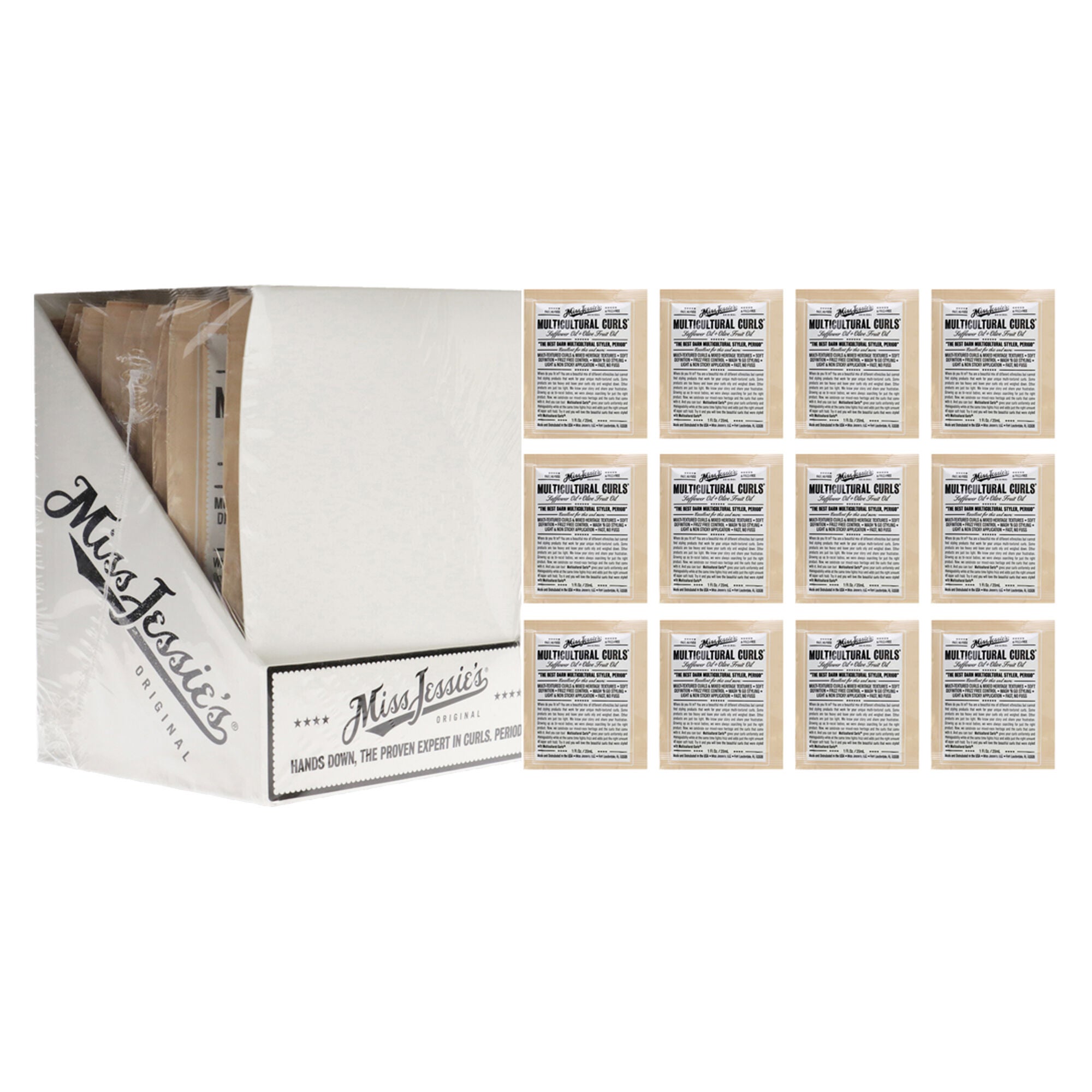 Multi Cultural Curls by Miss Jessies for Unisex - 1 oz Cream - Pack of 12, See Description, hi-res image number 0