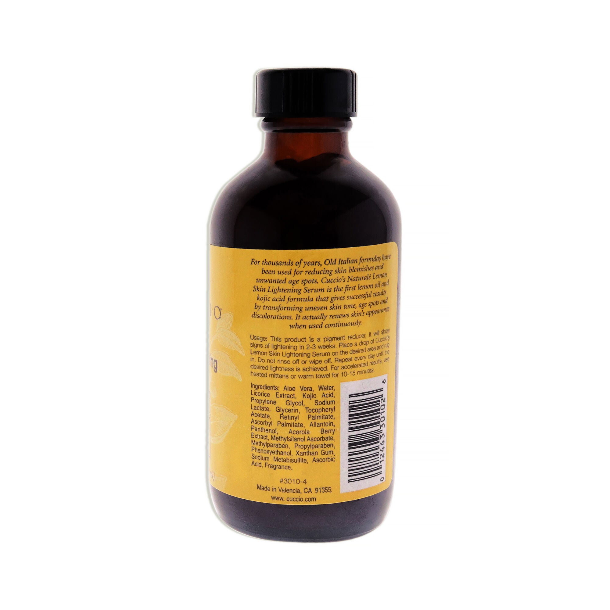 Lemon Skin Lightening Serum by Cuccio Naturale for Women - 4 oz Serum, See Description, alternate image number 2
