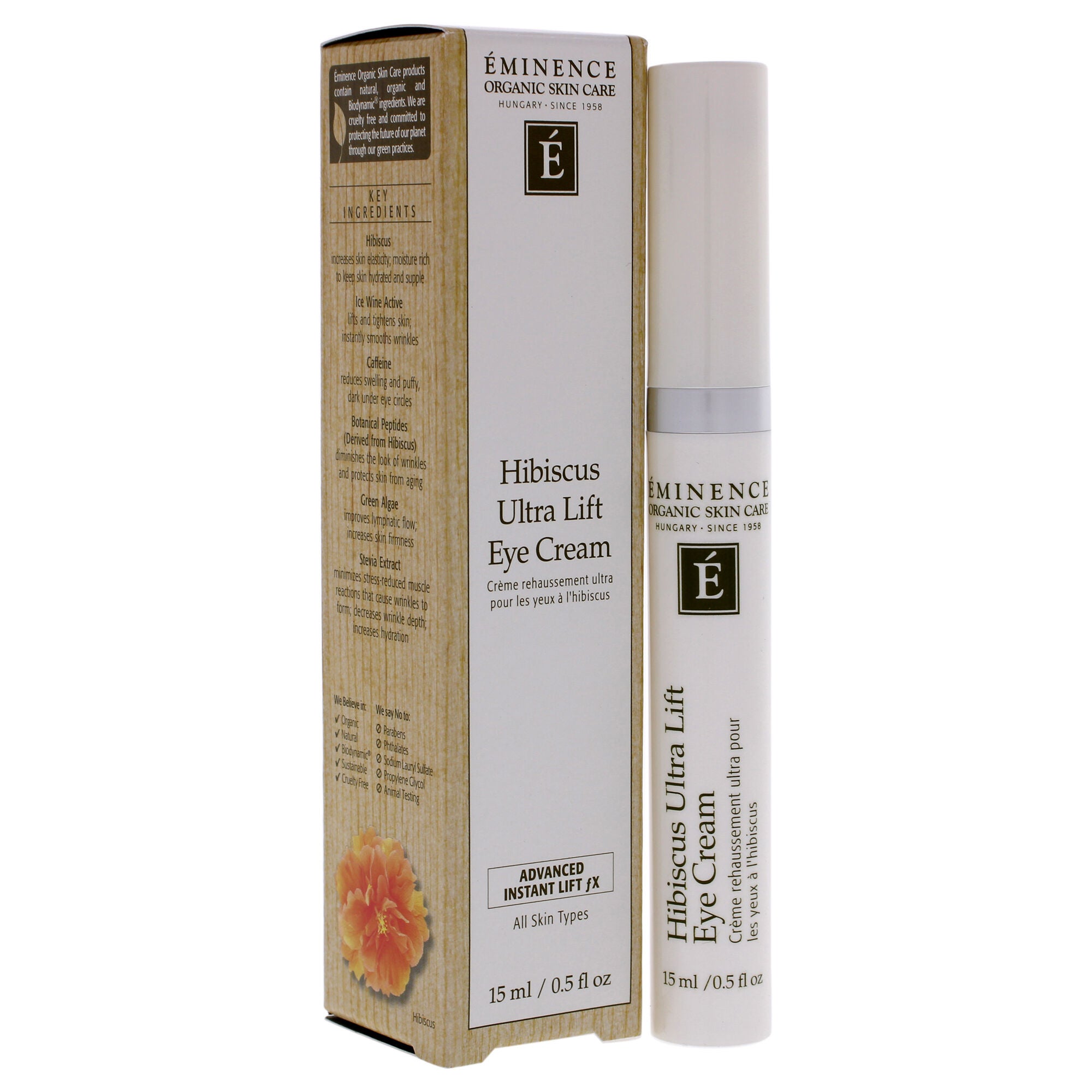 Hibiscus Ultra Lift Eye Cream by Eminence for Women - 0.5 oz Cream, , alternate image number 6