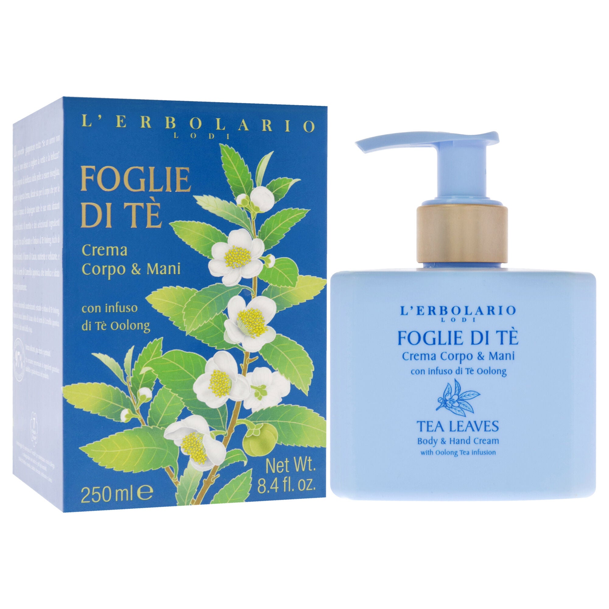 Body and Hand Cream - Tea Leaves by Lerbolario for Unisex - 8.4 oz Cream, , alternate image number 6