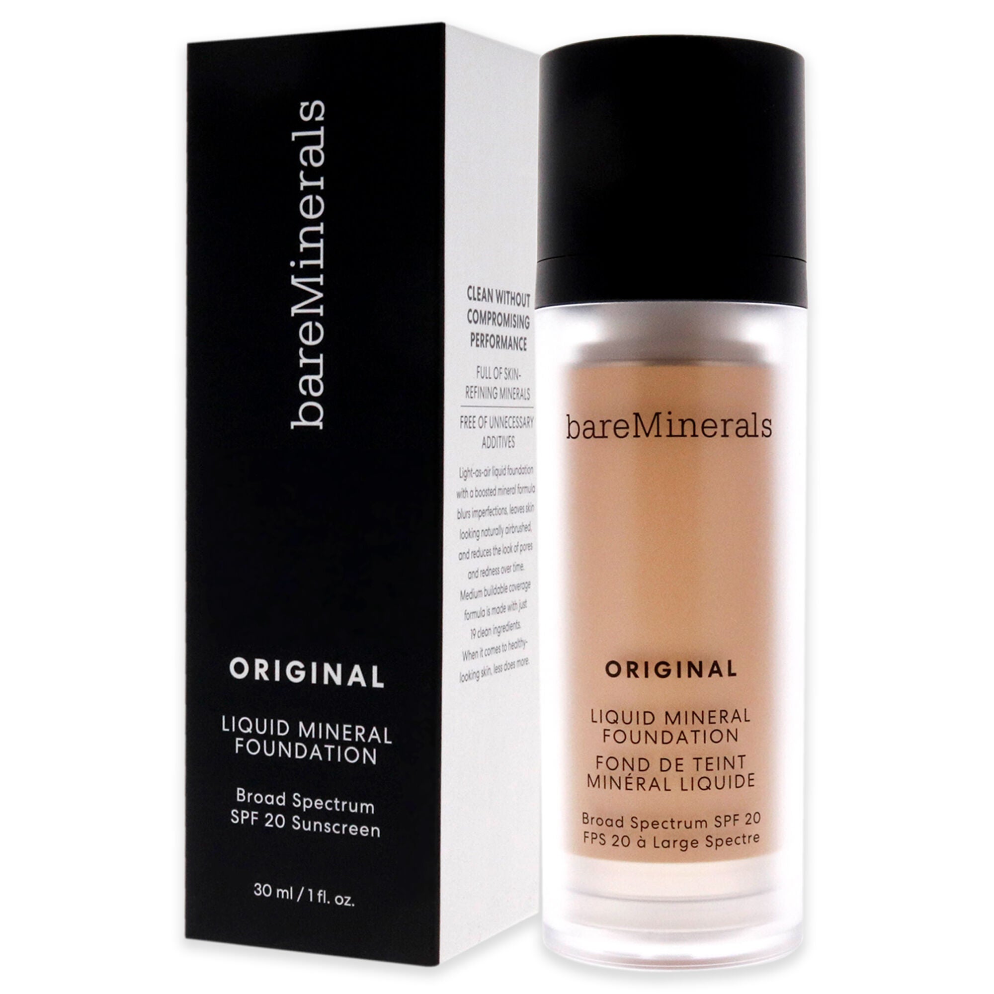 Original Liquid Mineral Foundation SPF 20 - 09 Light Beige by bareMinerals for Women - 1 oz Foundation, See Description, alternate image number 3