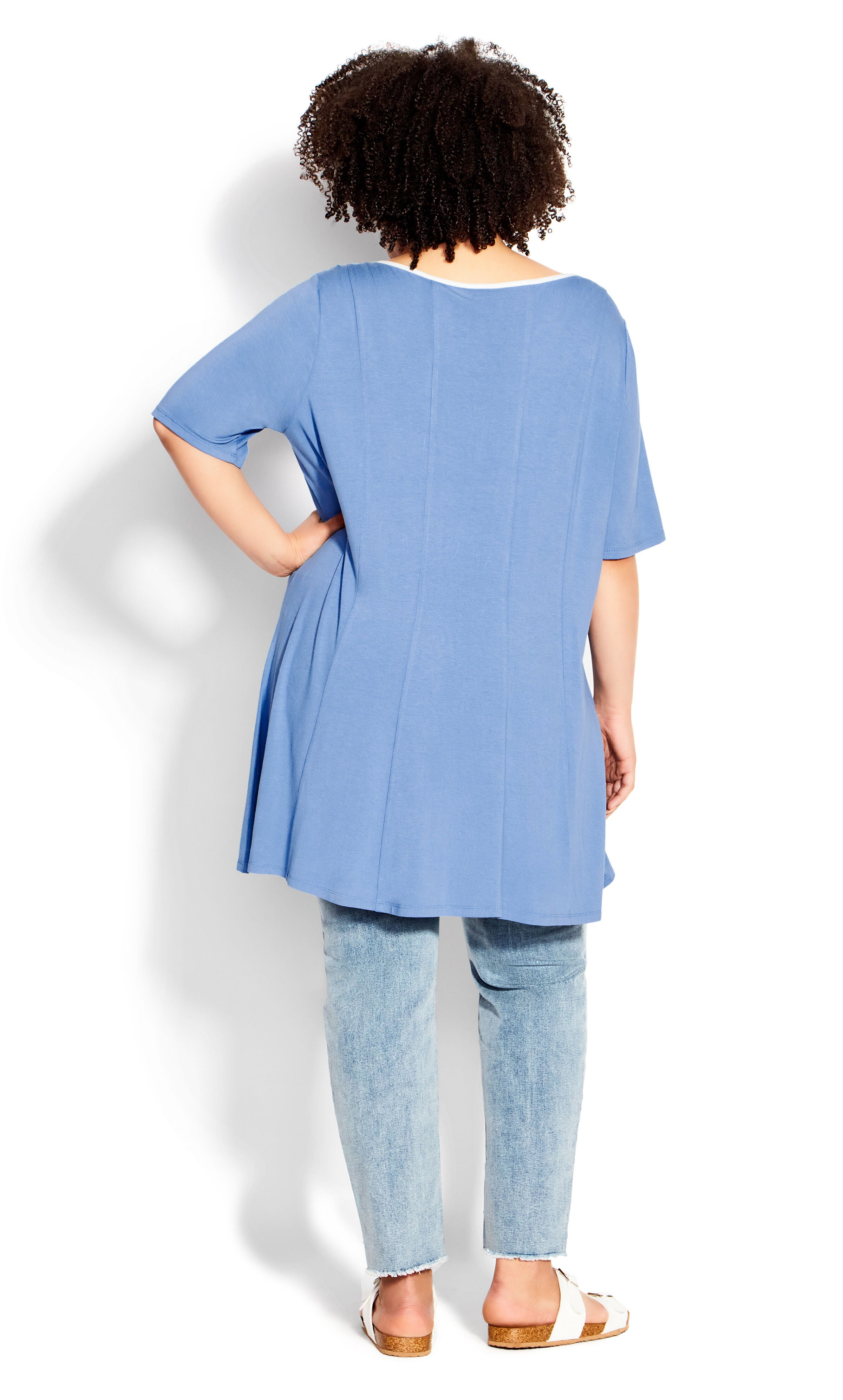 Swing Panel Tunic - sky blue, , alternate image number 3
