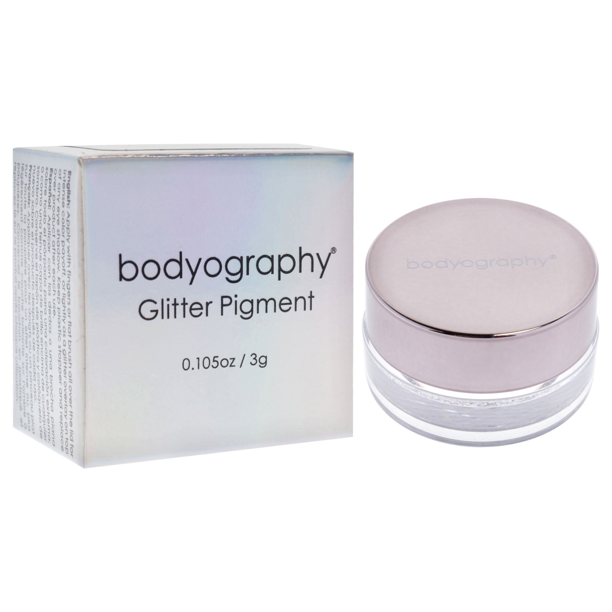 Glitter Pigment - Halo Silver Diamond by Bodyography for Women - 0.105 oz Eye Shadow, See Description, alternate image number 2