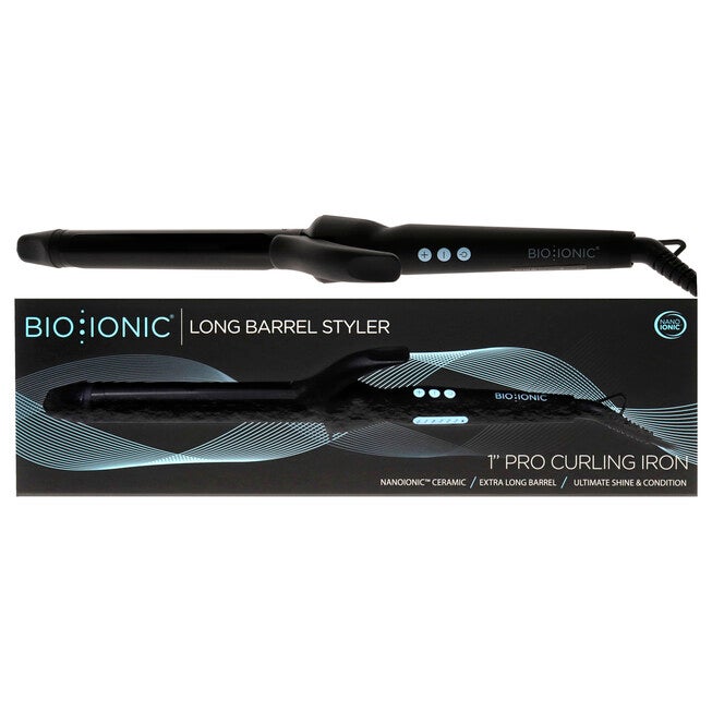 Long Barrel Styler - Black by Bio Ionic for Women - 1 Inch Curling Iron, NA, hi-res image number null