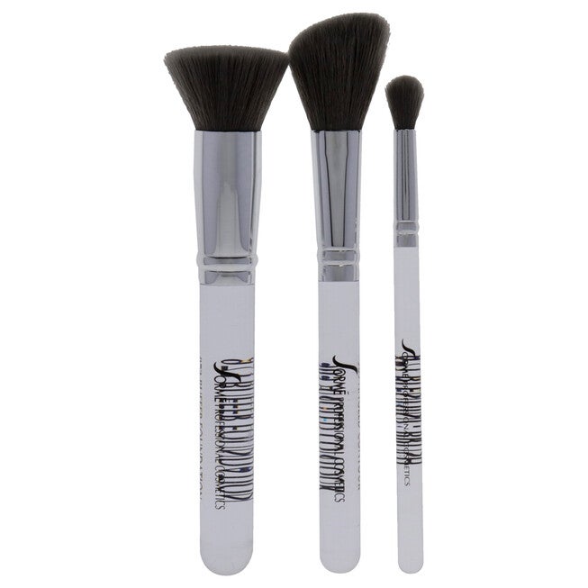 Professional Brush Set - Essential by Sorme Cosmetics for Women - 3 Pc Buffer Foundation Brush, Angled Contour and Blush Brush, Blending Brush, See Description, alternate image number 4