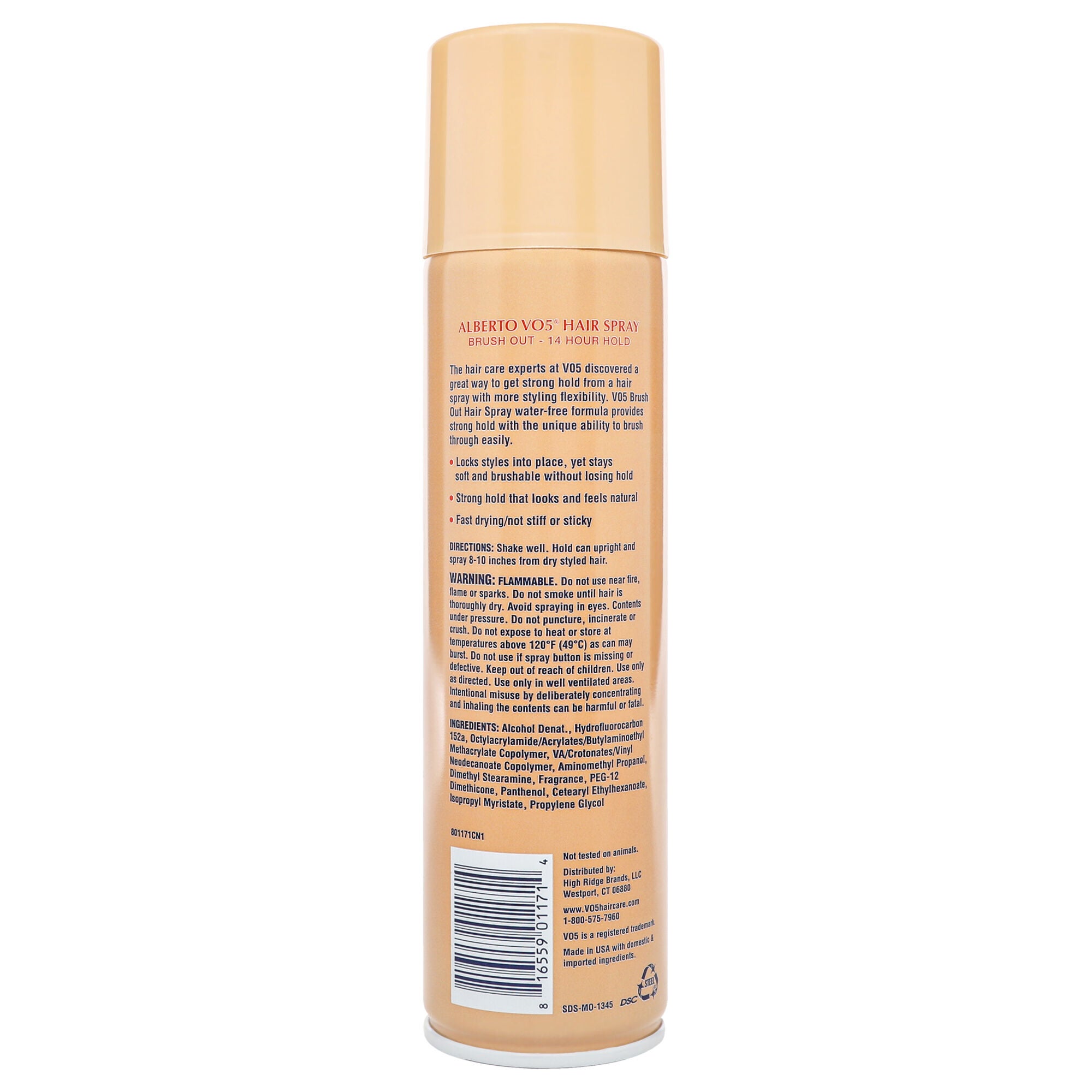 Crystal Clear Brush Out Hair Spray by Alberto VO5 for Unisex - 8.5 oz Hair Spray, See Description, alternate image number 1