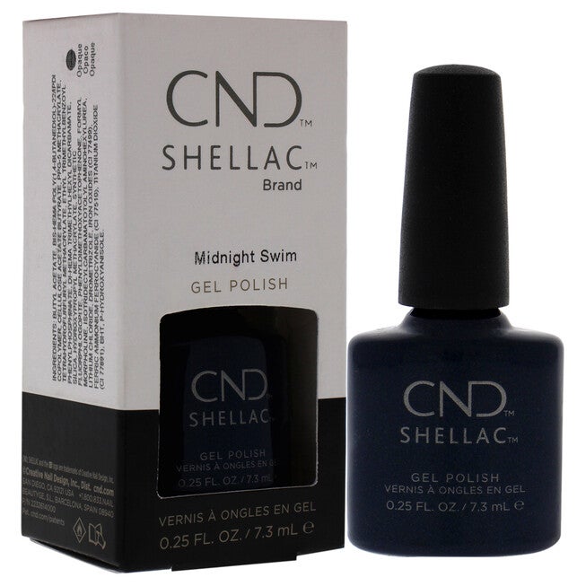 Shellac Nail Color - Midnight Swim by CND for Women - 0.25 oz Nail Polish, , alternate image number 7