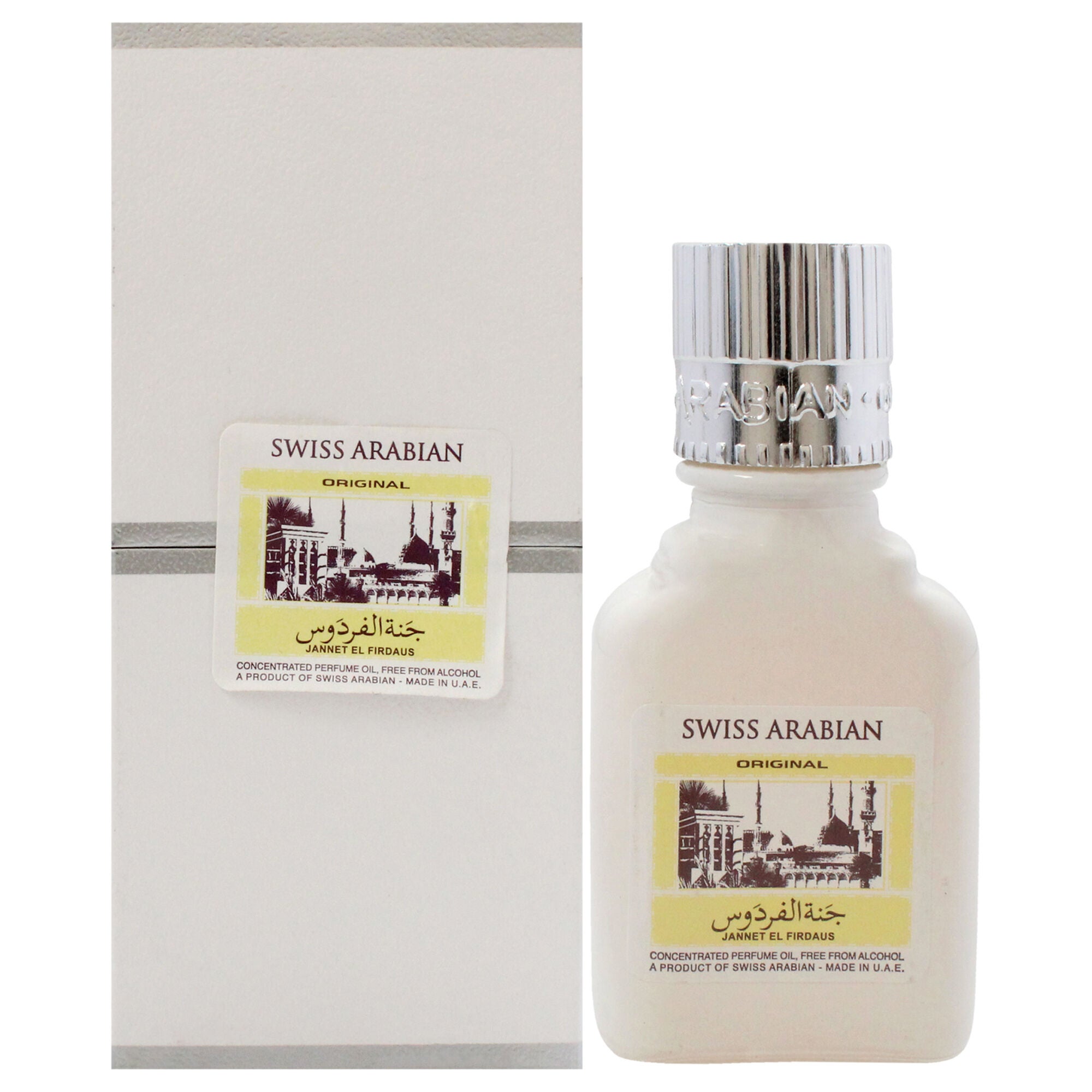 Jannet EL Firdaus White by Swiss Arabian for Unisex - 0.3 oz Parfum Oil, See Description, hi-res image number 0