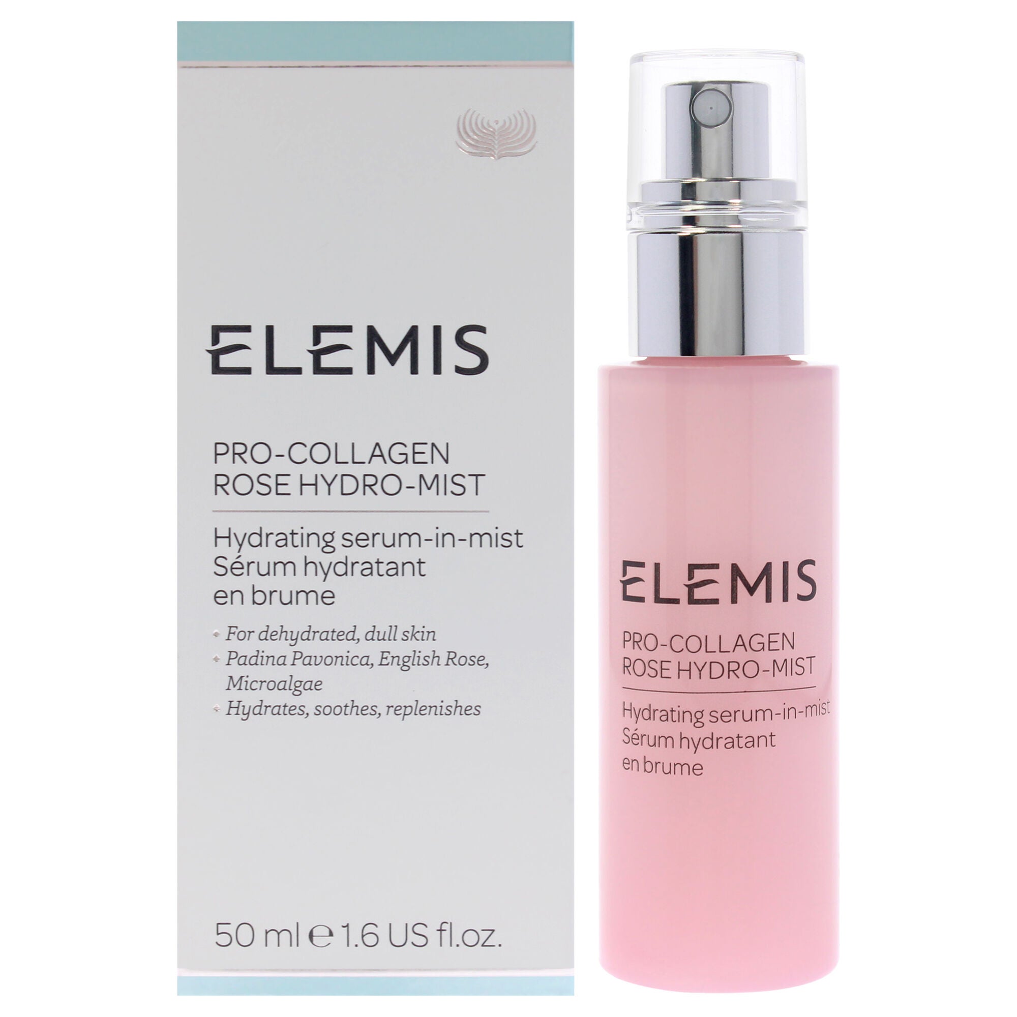 Pro-Collagen Rose Hydro-Mist by Elemis for Women - 1.6 oz Mist, See Description, hi-res image number 0