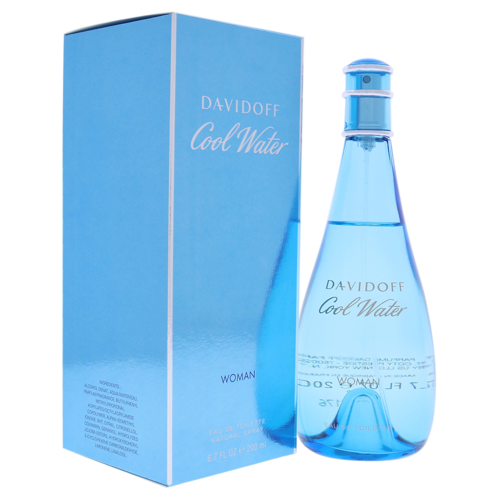 Cool Water by Davidoff for Women - 6.7 oz EDT Spray, See Description, alternate image number 1