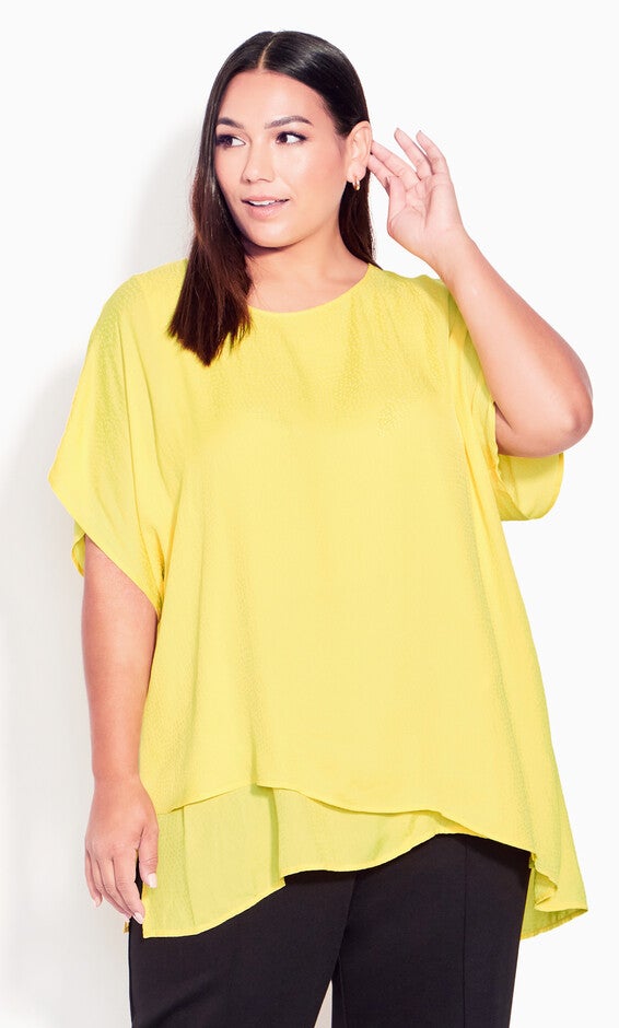 Isla Layered Tunic - lemon, Yellow, hi-res image number 0