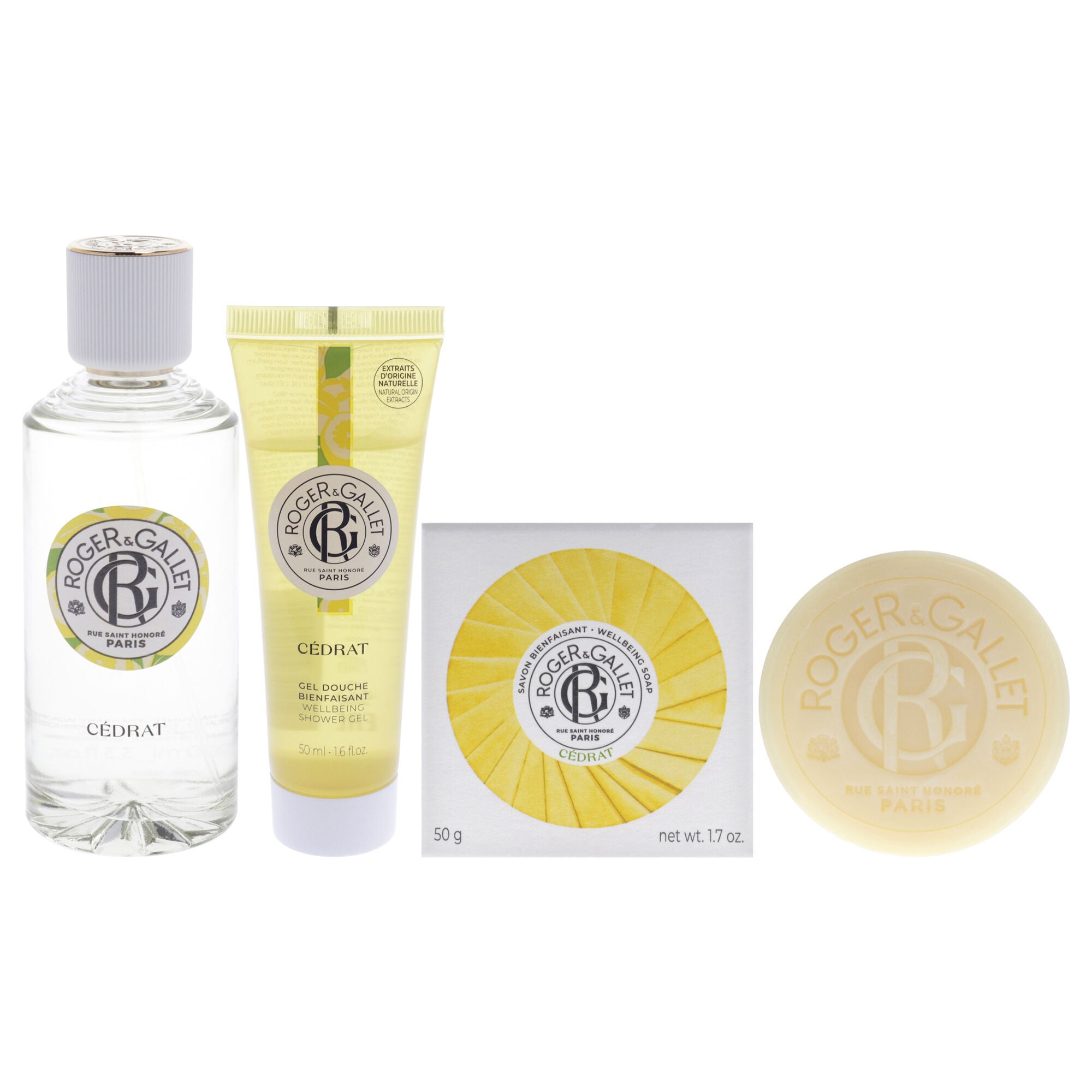Cedrat by Roger & Gallet for Women - 3 Pc Gift Set 3.3oz Wellbeing Fragrant Water, 1.7oz Wellbeing Soap, 1.6oz Wellbeing Shower Gel, See Description, alternate image number 3