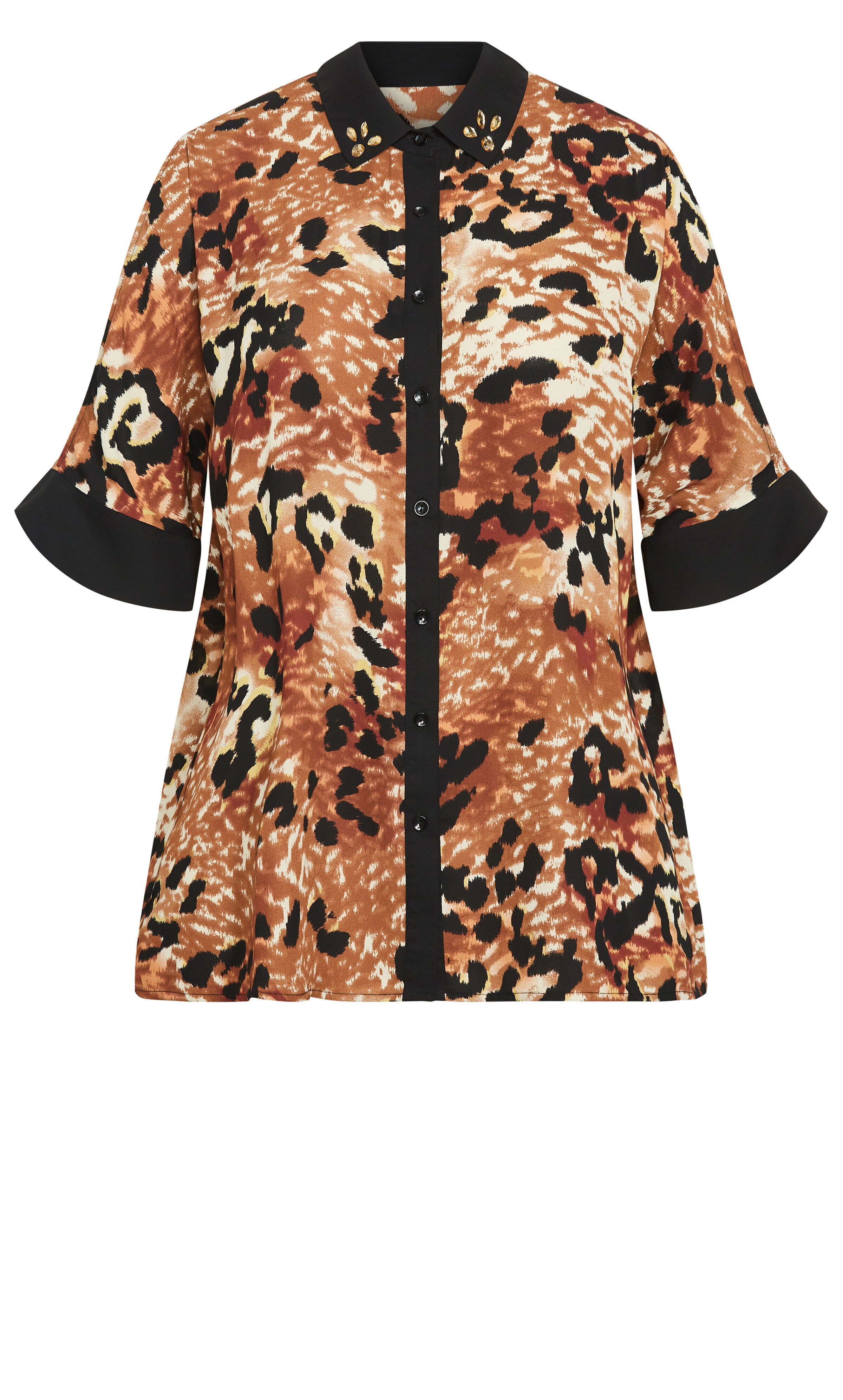 Presley Print Shirt - animal print, , alternate image number 4